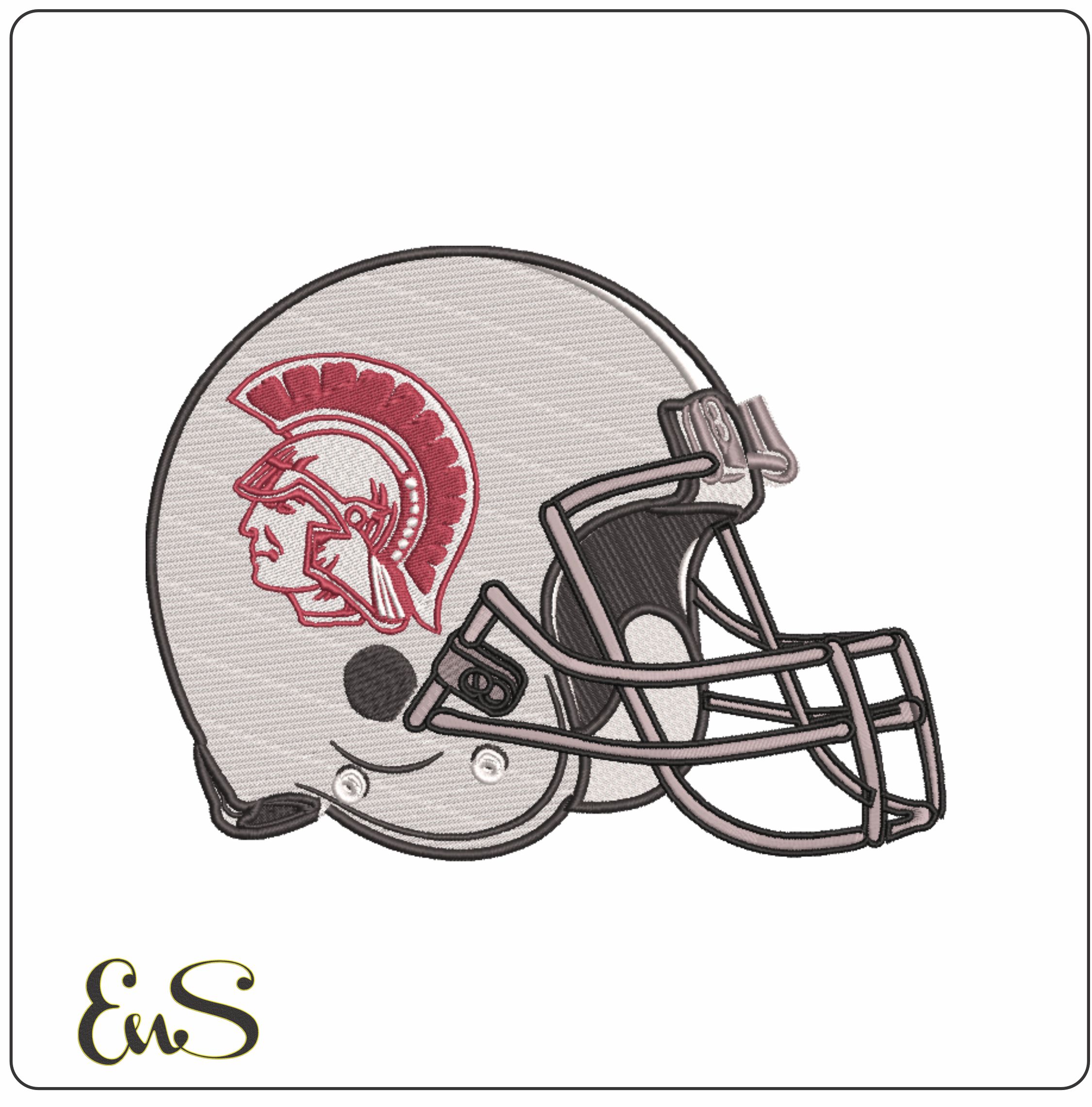 Af Helmet Little Rock Trojans 1977 To 1984 University Of Arkansas machine embroidery design