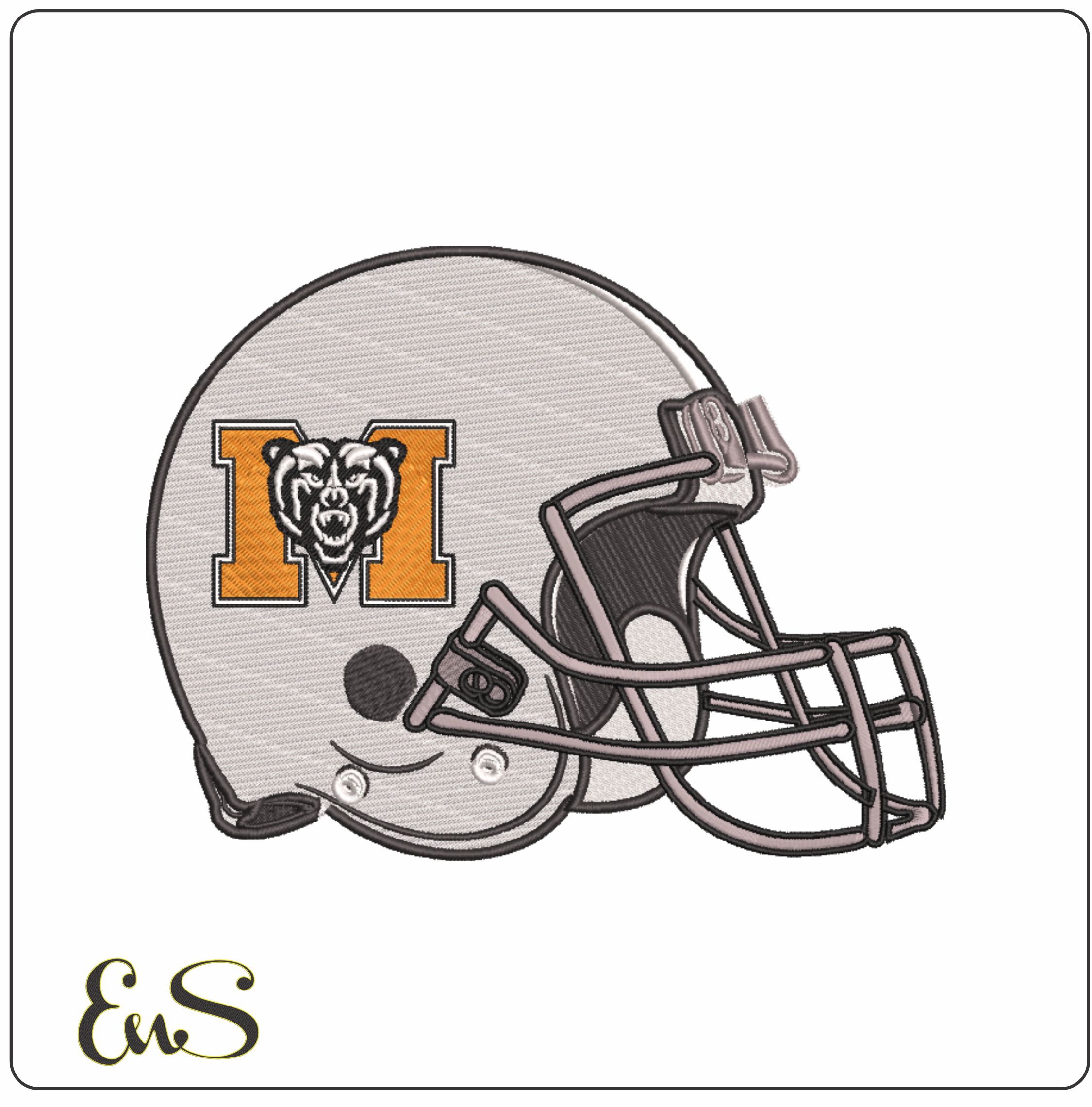 Af Helmet Mercer Bears 1993 On Mercer University
