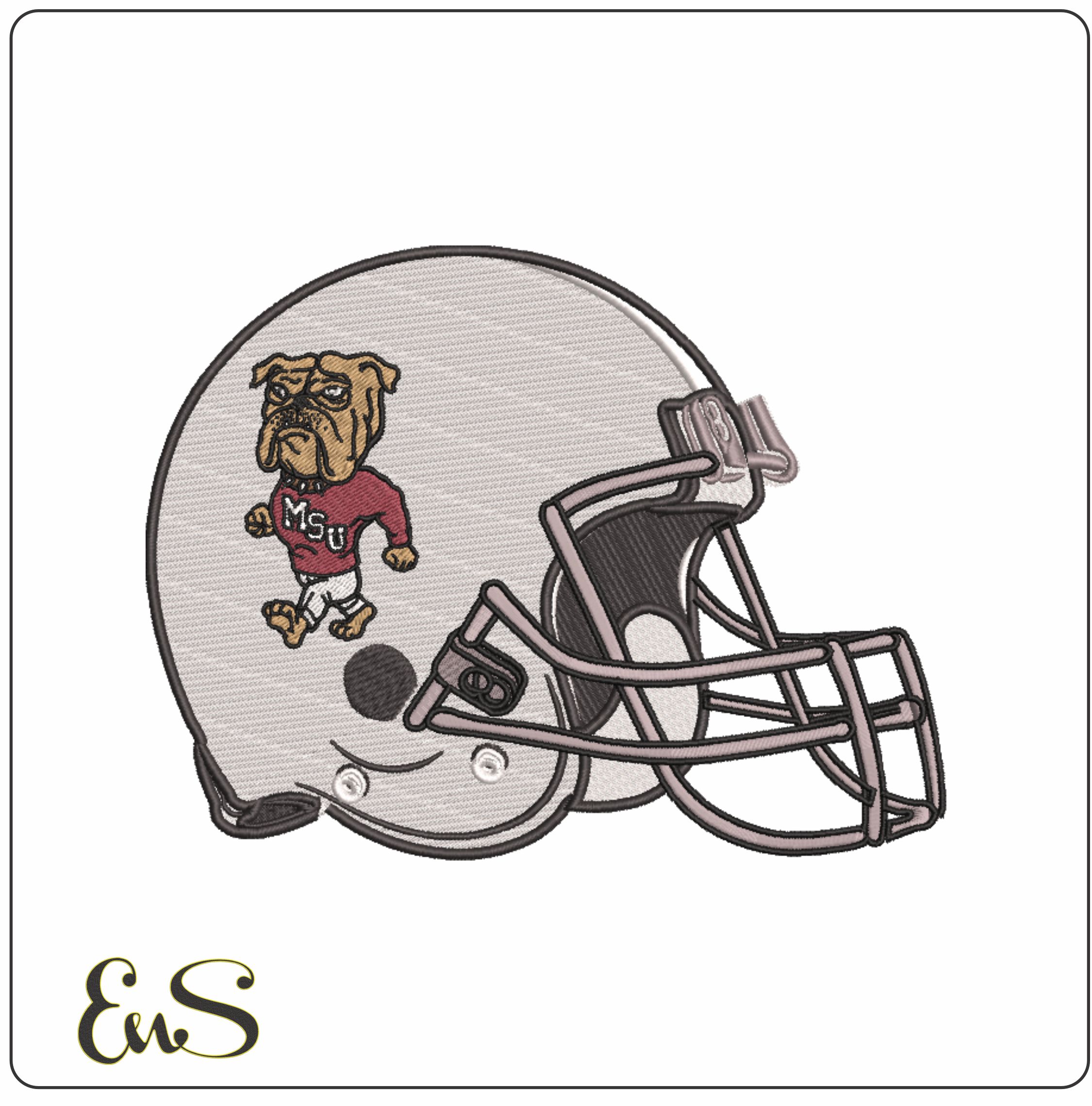 Af Helmet Mississippi State Bulldogs 1967 To 1986 Mississippi State University