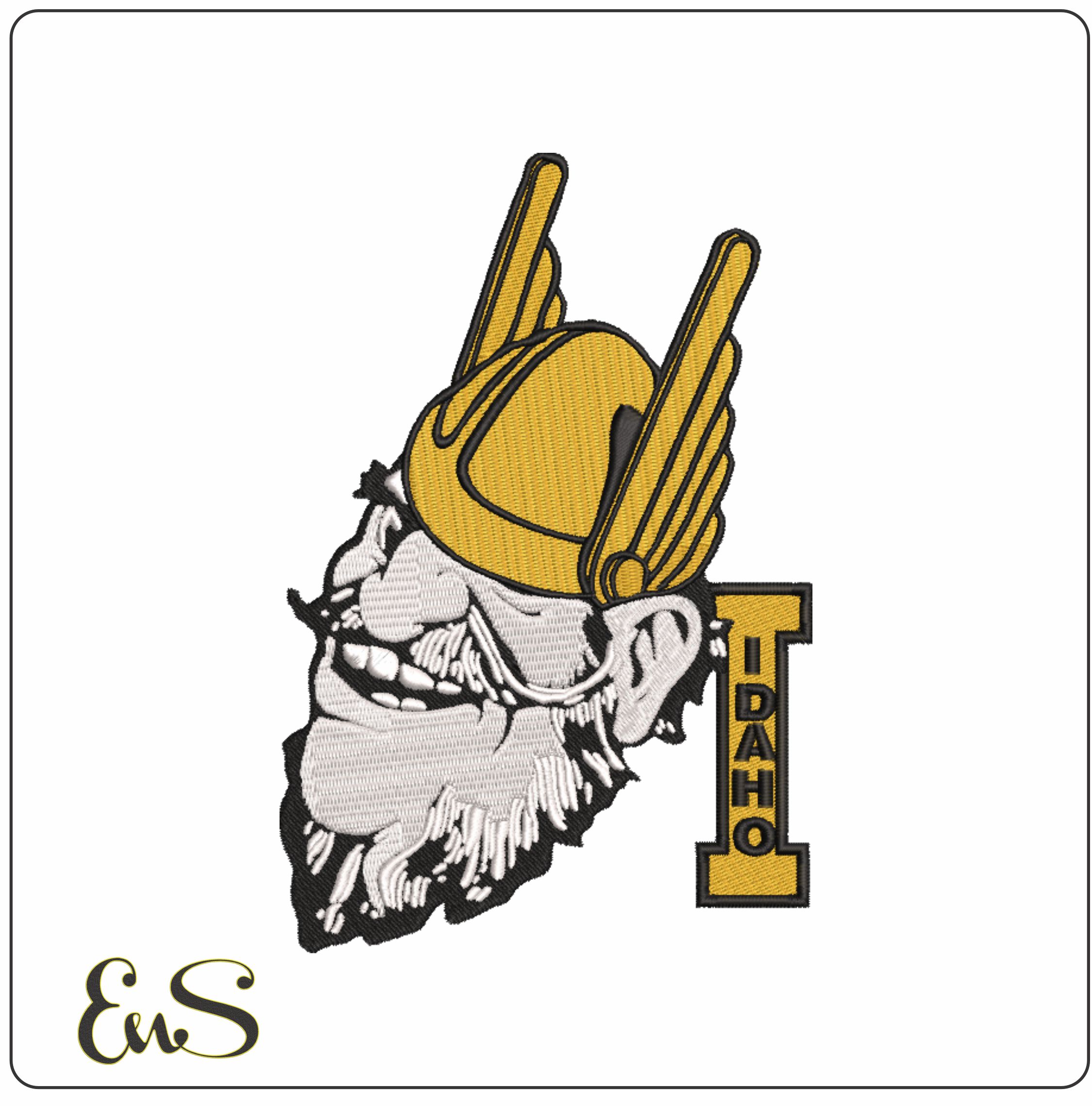 Idaho Vandals 1966 To 1978 University Of Idaho machine embroidery design