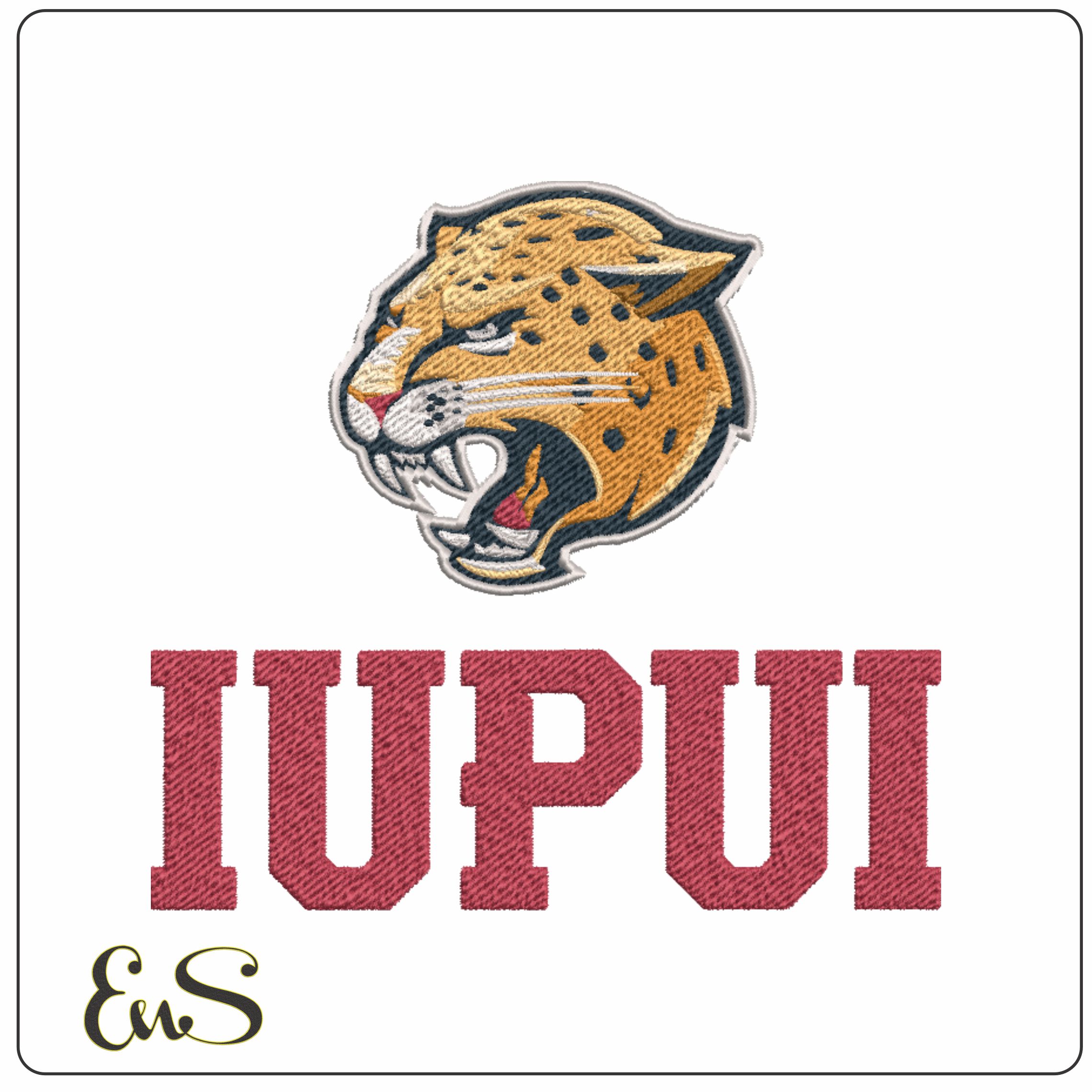 Iupui Jaguars machine embroidery design