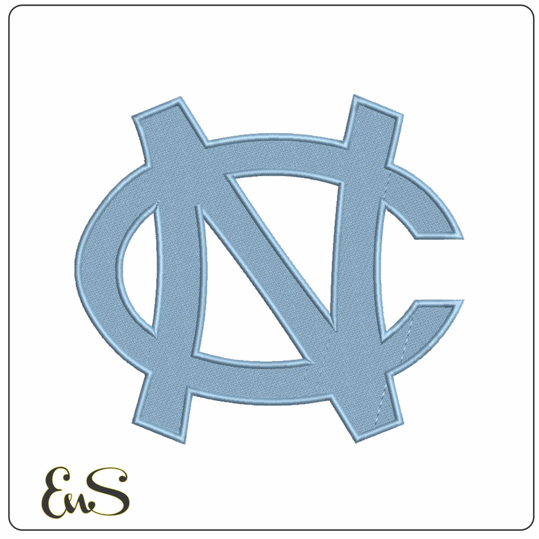 North Carolina Tar Heels 1900 1931 University Of North Carolina machine embroidery design