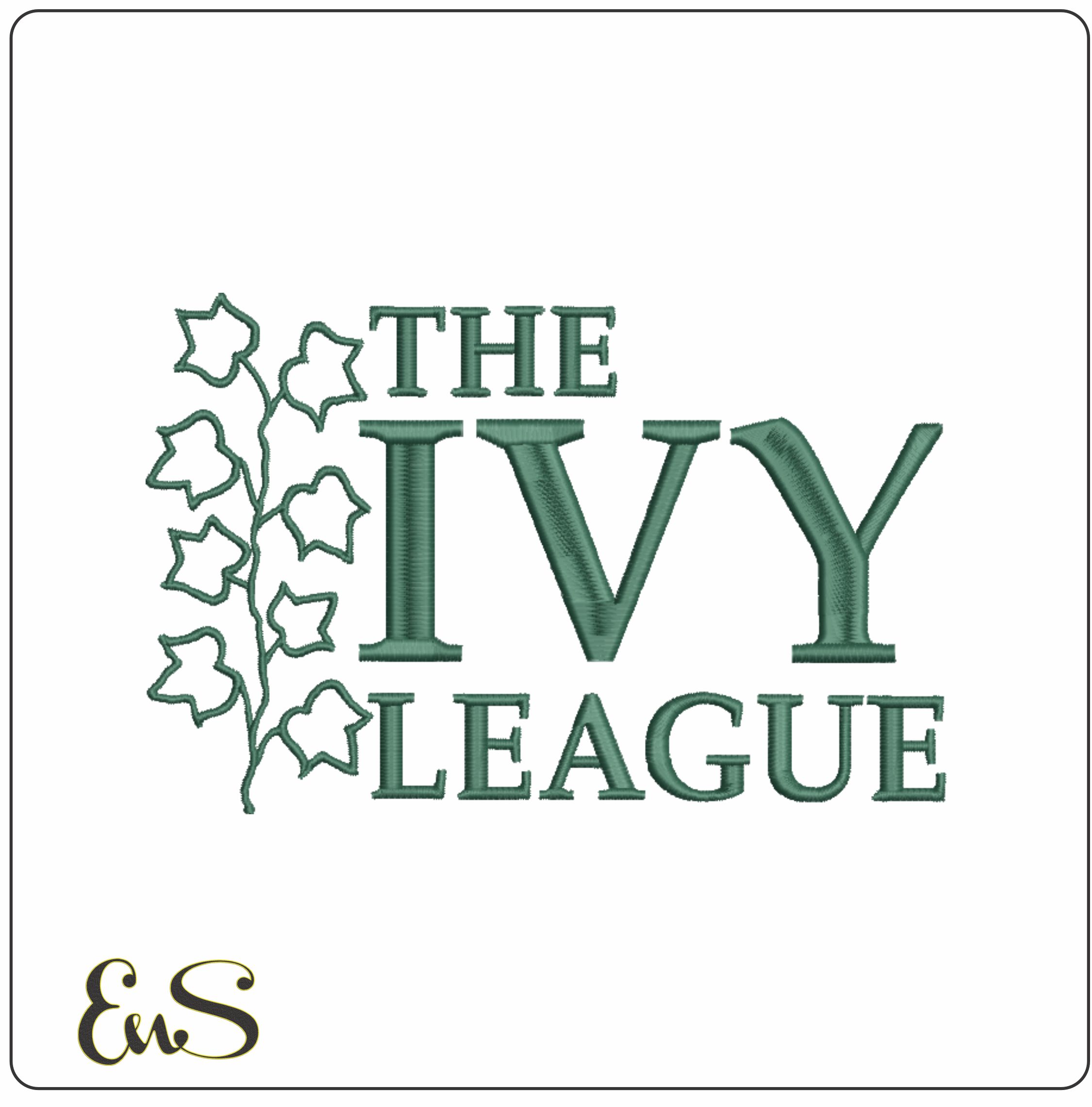 The Ivy League 1982 College machine embroidery design