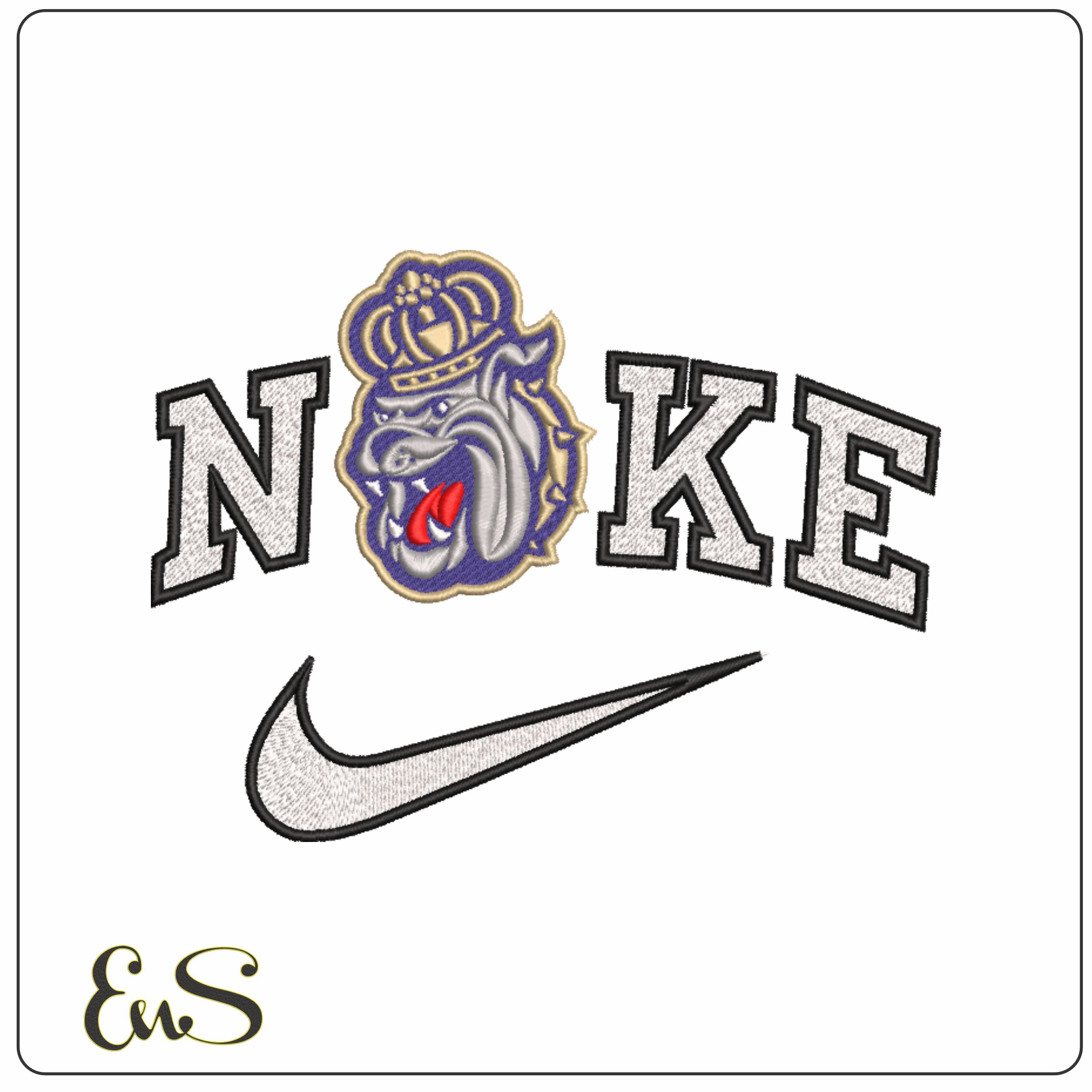 Nike James Madison Dukes Alternative James Madison University machine embroidery design