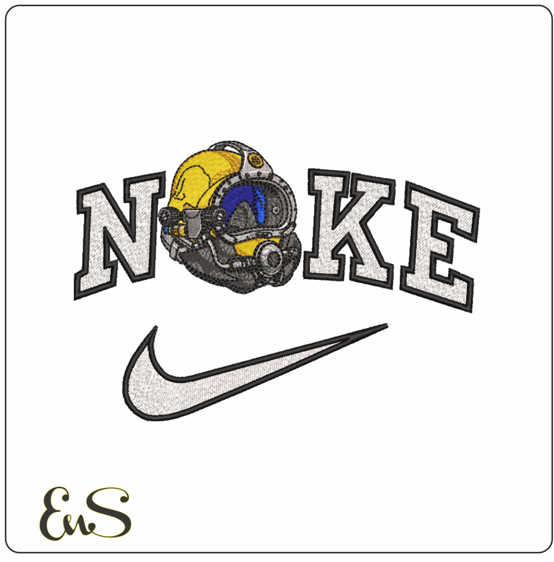 Nike Kirby Morgan Km37 Diving Helmet machine embroidery design