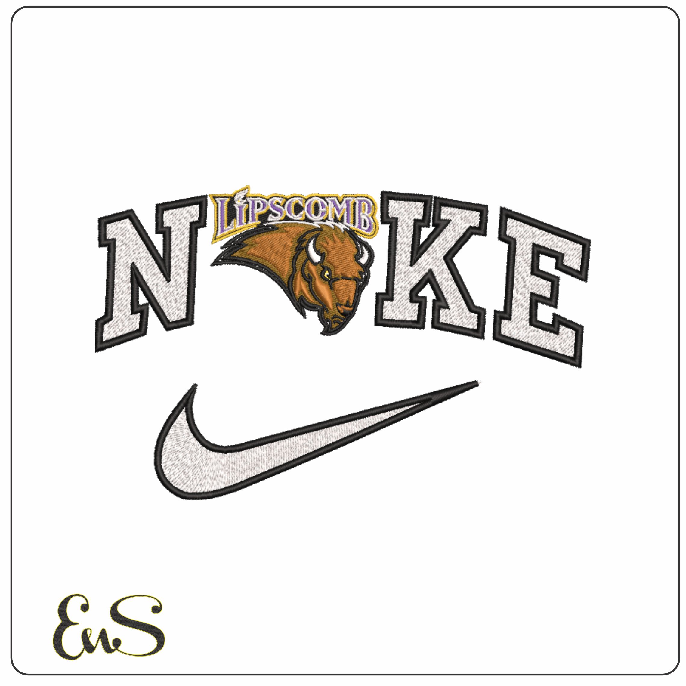 Nike Lipscomb Bisons 1999 To 2011 Lipscomb University machine embroidery design