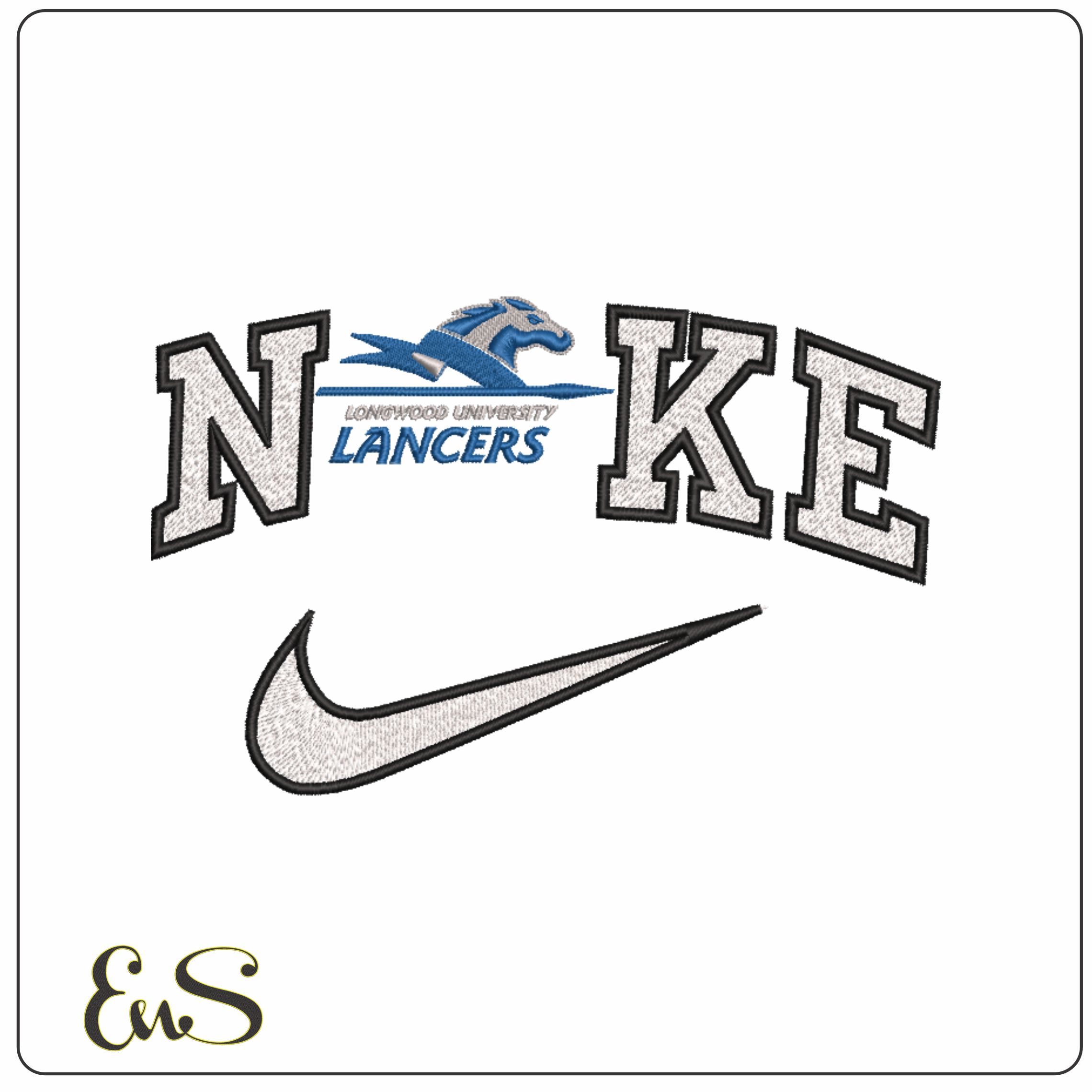 Nike Longwood Lancers 2006 To 2013 Longwood University machine embroidery design