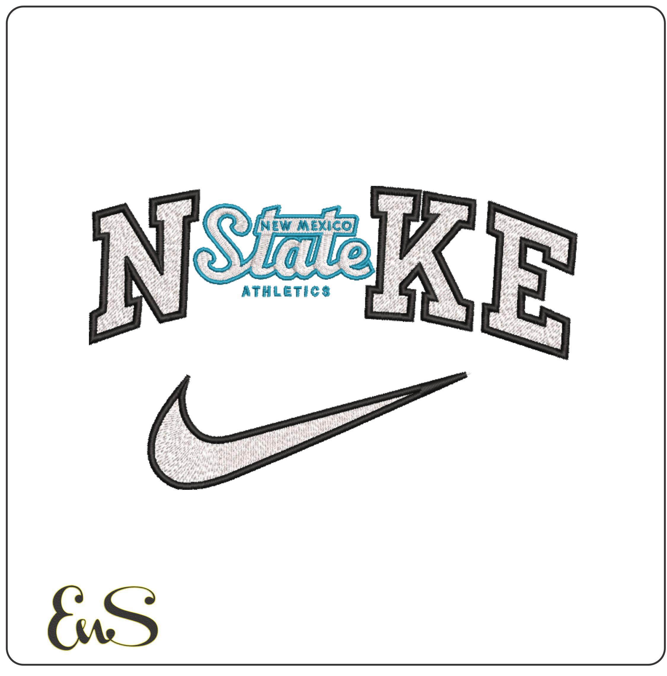 Nike New Mexico State Aggies New Mexico State University machine embroidery design
