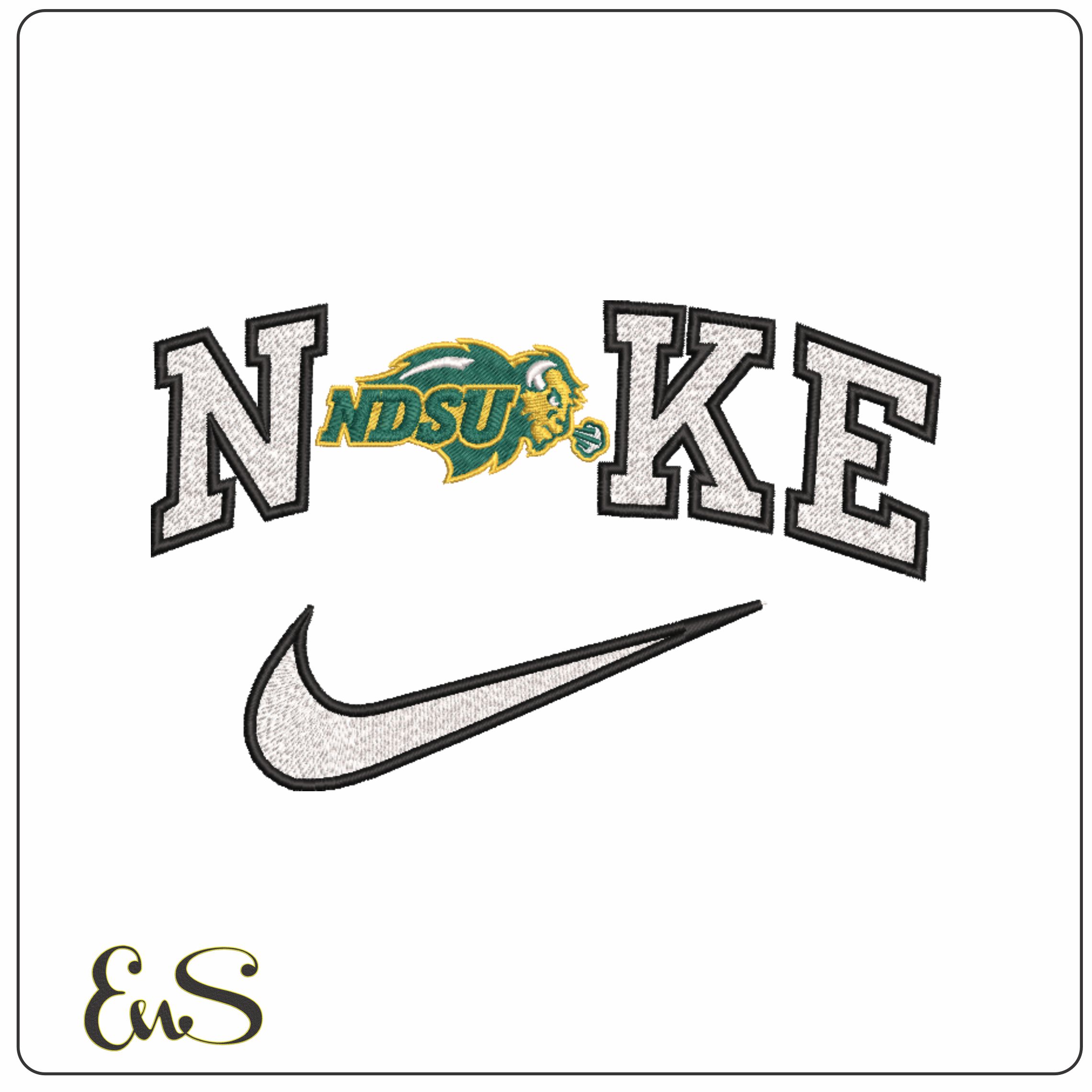 Nike North Dakota State Bison 2012 On North Dakota State University machine embroidery design
