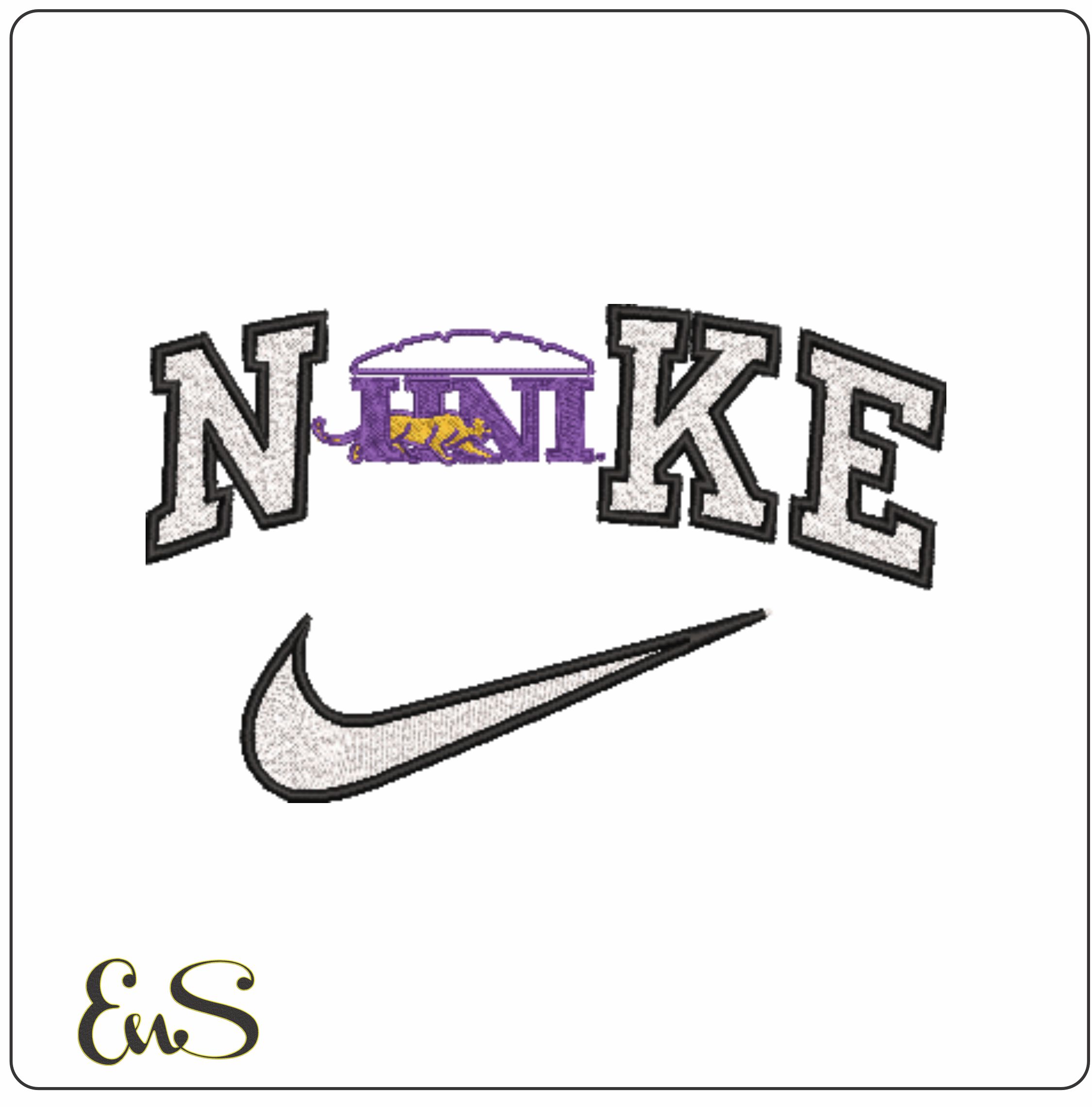 Nike Northern Iowa Panthers 1983 To 1987 University Of Northern Iowa machine embroidery design