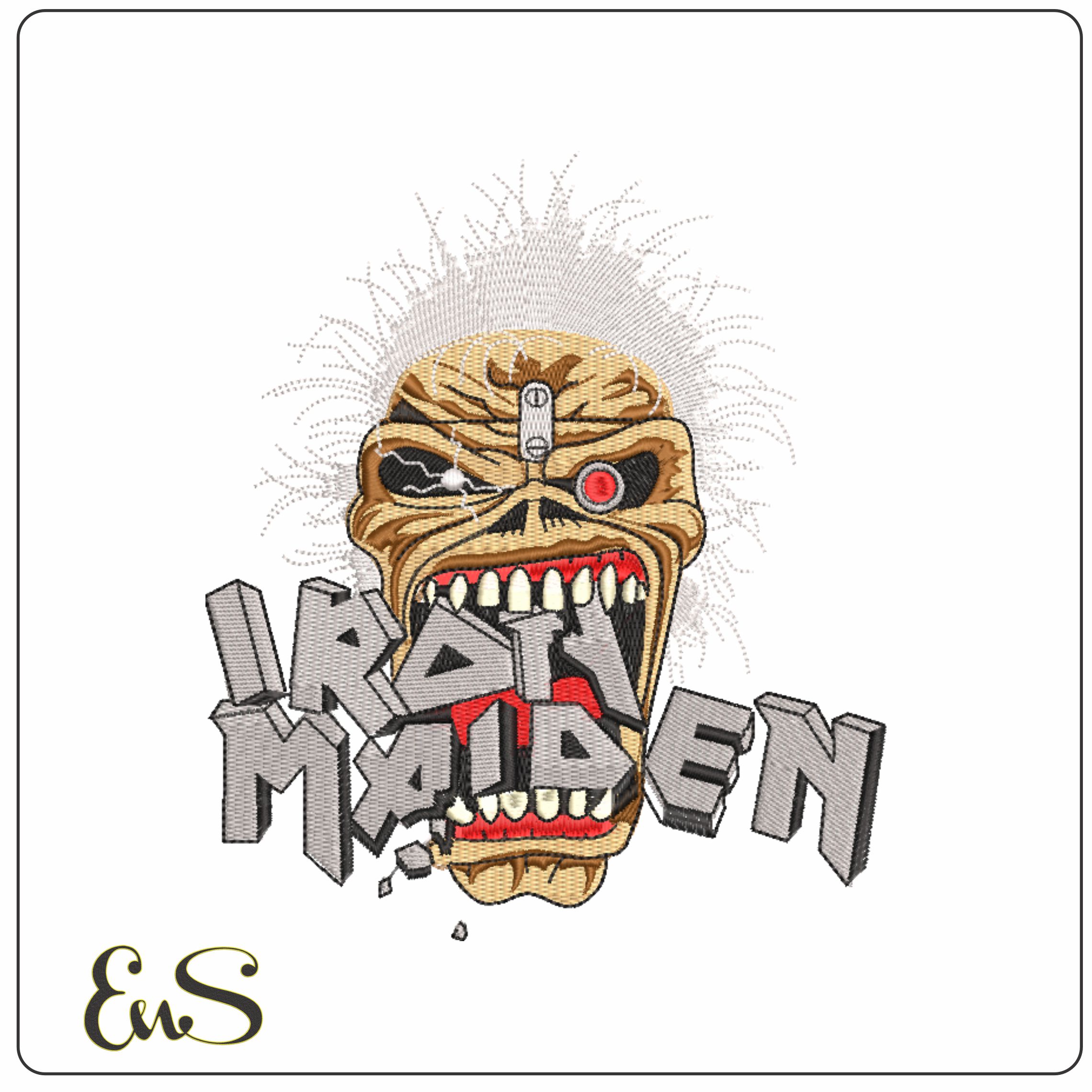 Iron Maiden machine embroidery design