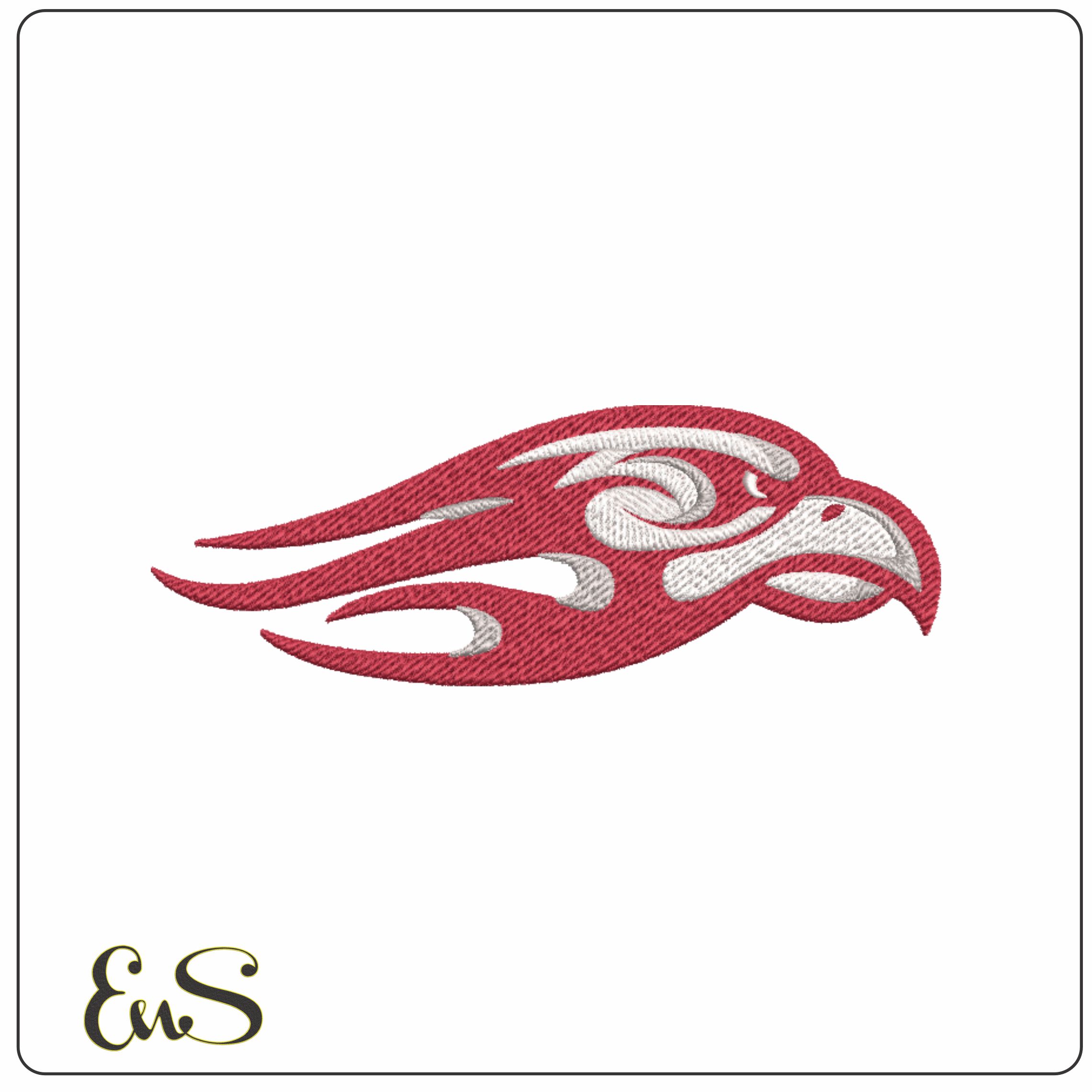 Liberty Flames Logo 2004 machine embroidery design
