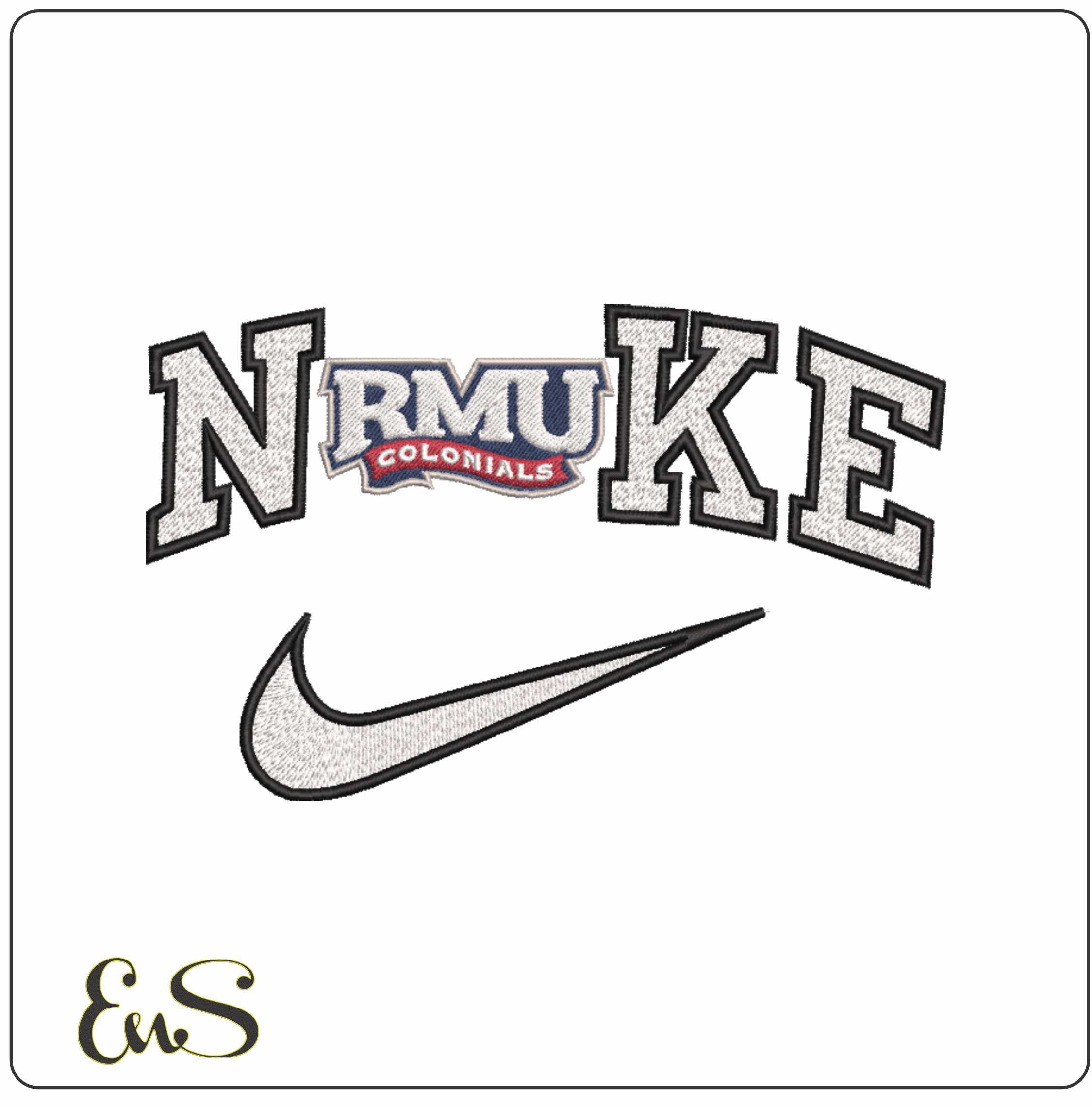 Nike Robert Morris Colonials 2020 On Robert Morris University machine embroidery design