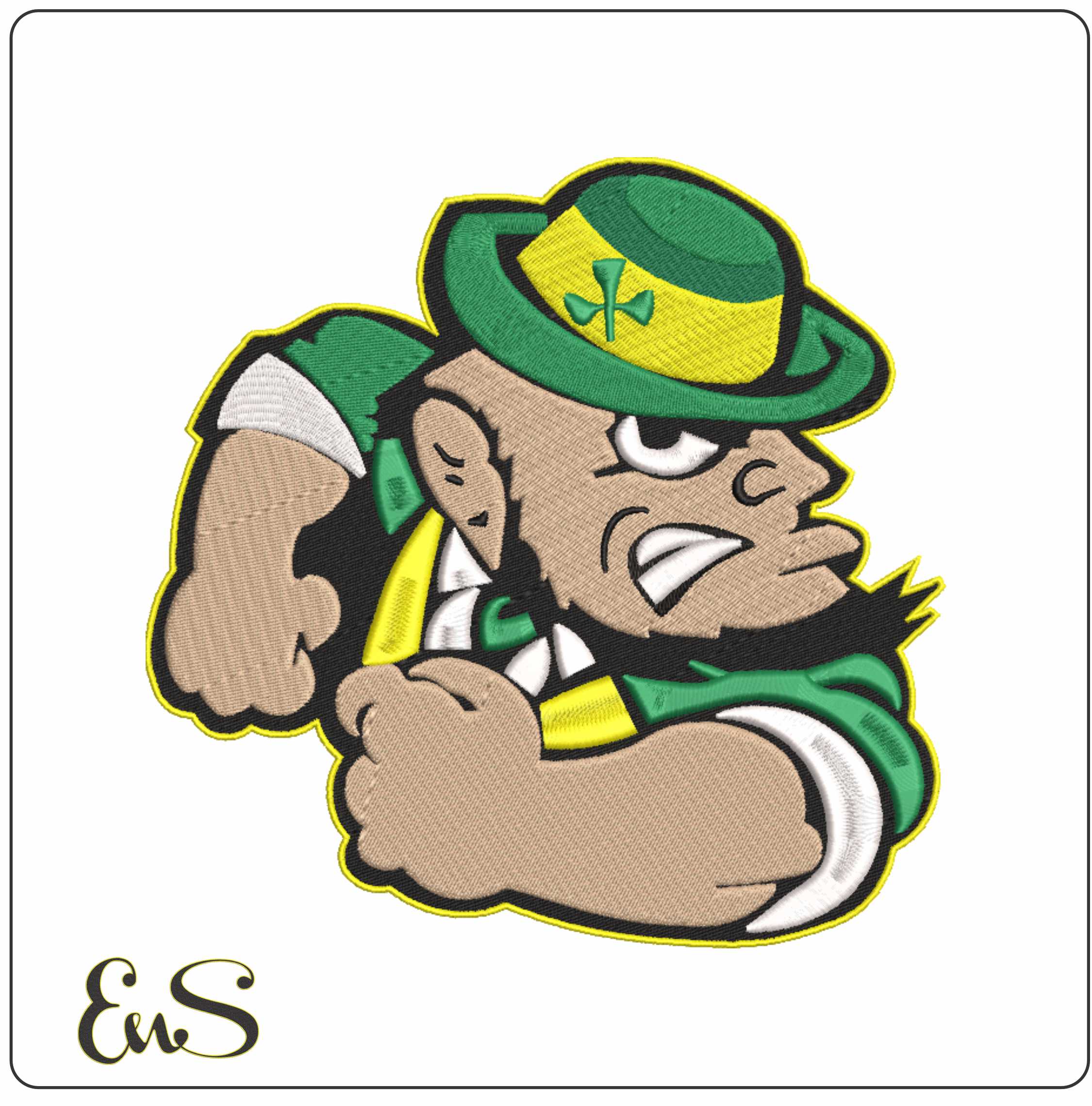 Notre Dame Fighting Irish Leprechaun University Of Notre Dame