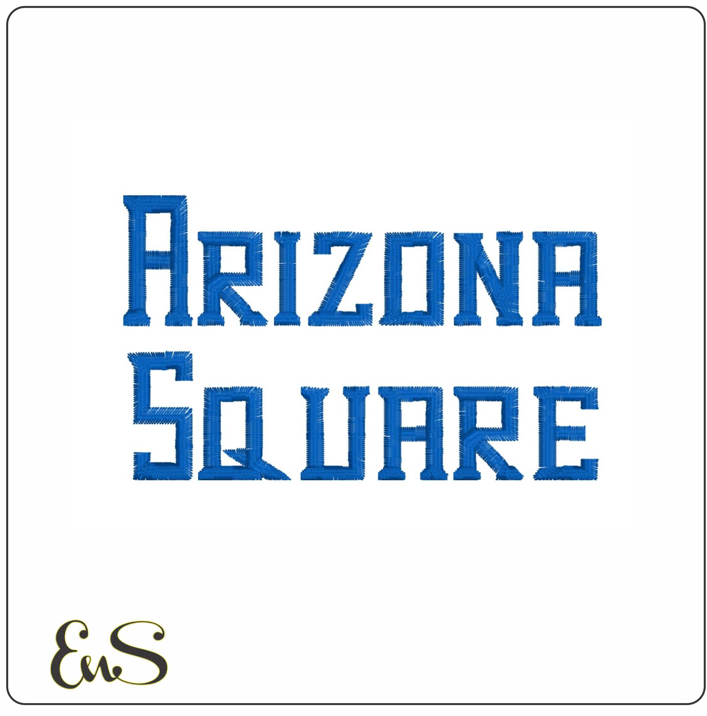 Arizona Square machine embroidery design