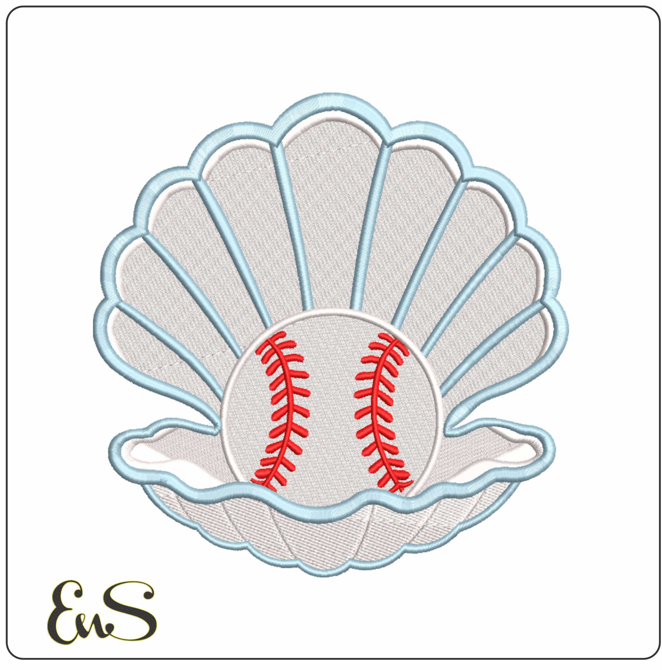Baseball In Shell