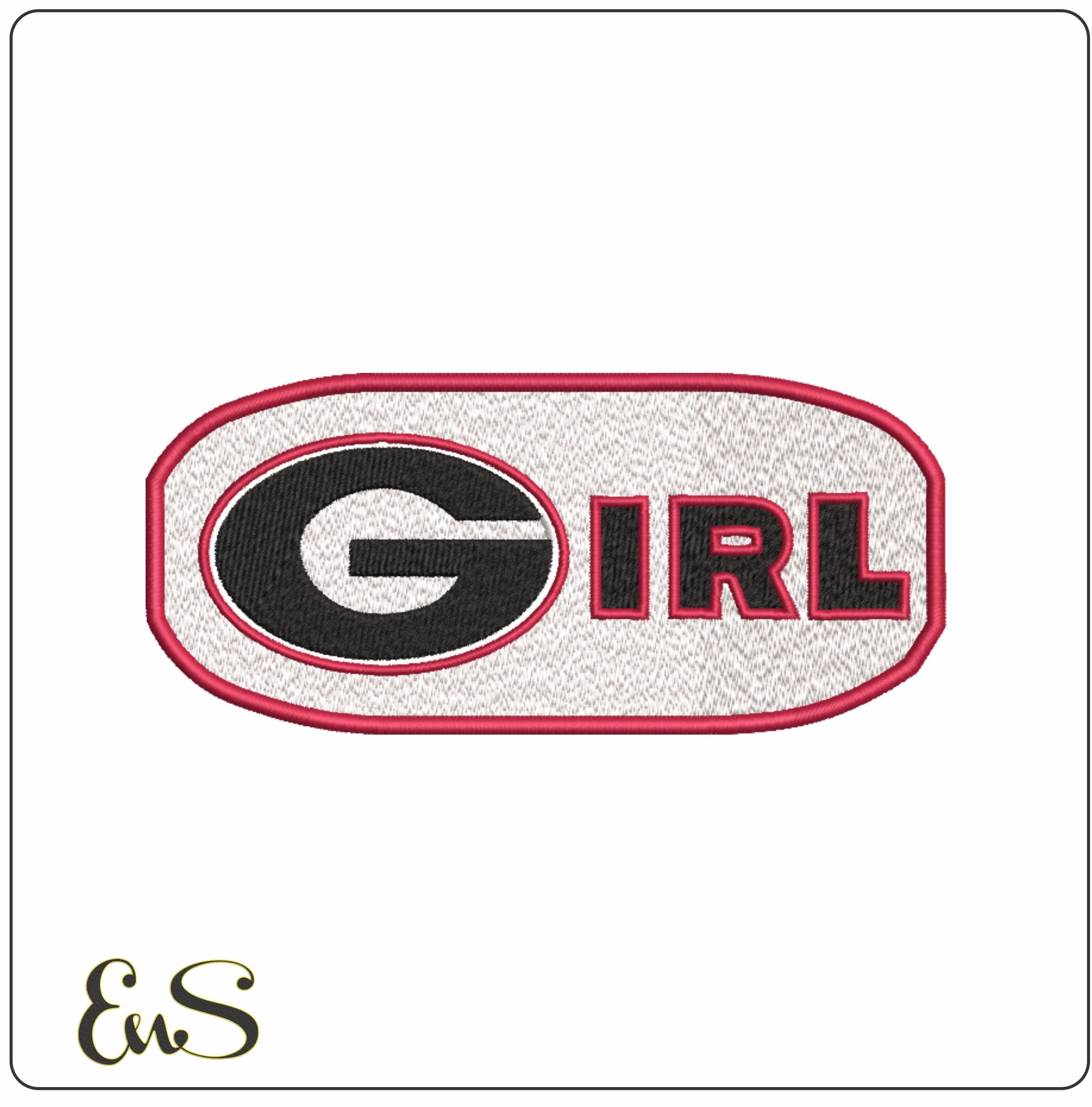 Georgia Girl embroidery design -Georgia Girl Embroidery Machine Pattern  Logo