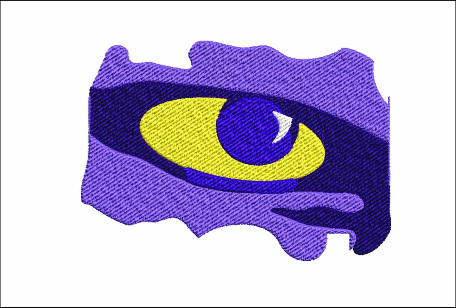 LSU Tiger Eye Embroidery Design