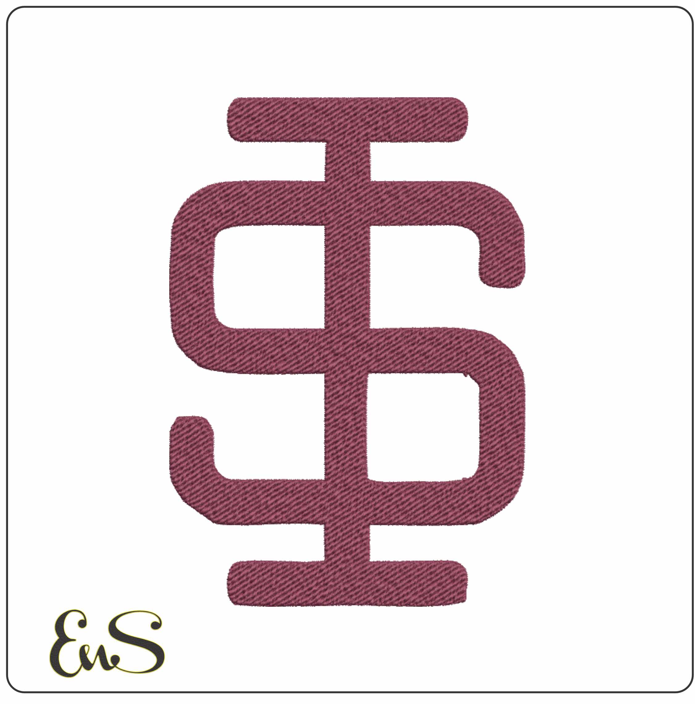 Southern Illinois Salukis Logo Embroidery Design