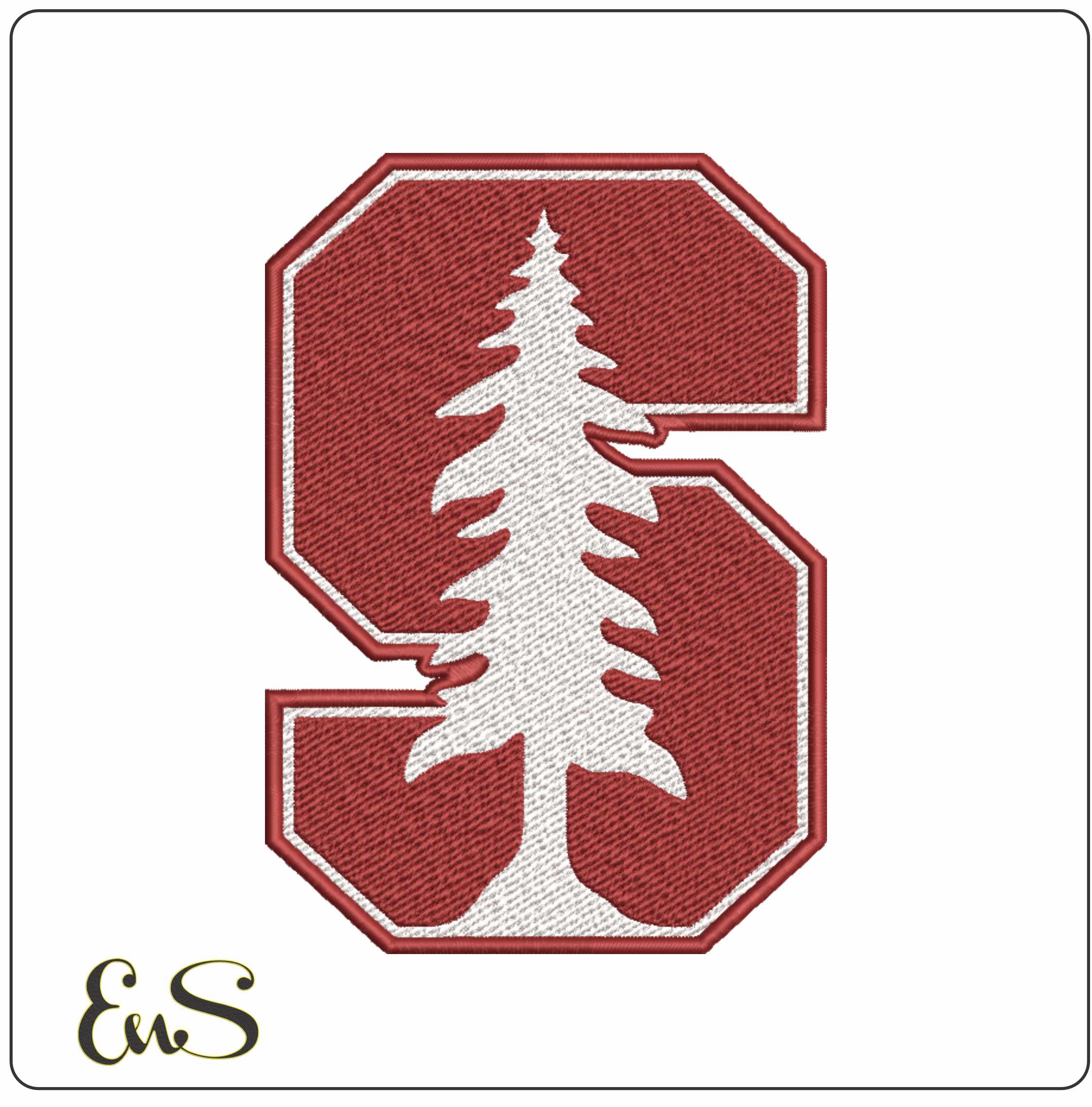 Stanford Cardinal Logo embroidery design -Stanford Cardinal Logo  embroidery machine pattern embroidery file - instant download