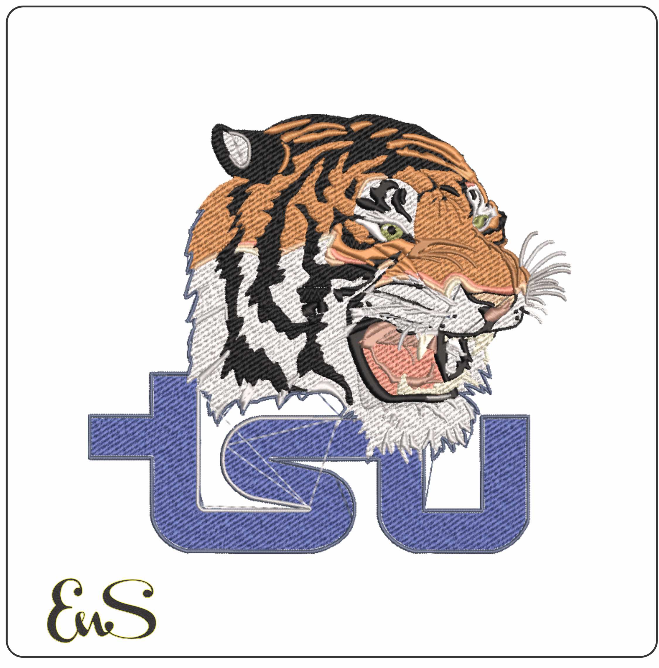 Tennessee State Tigers 2004 Logo Embroidery Design