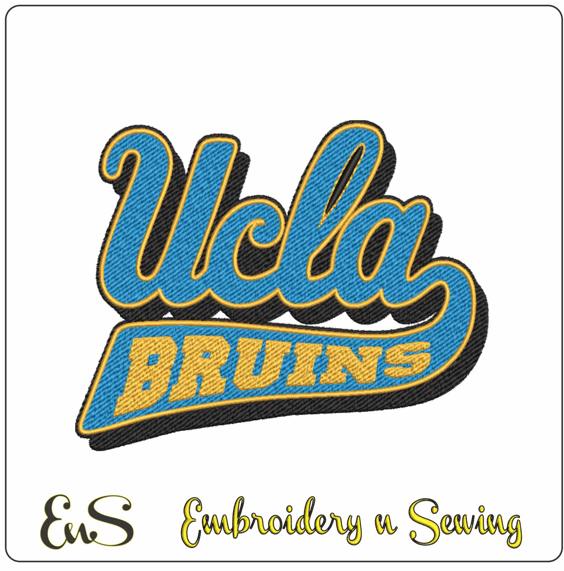 UCLA Bruins Logo Embroidery Design