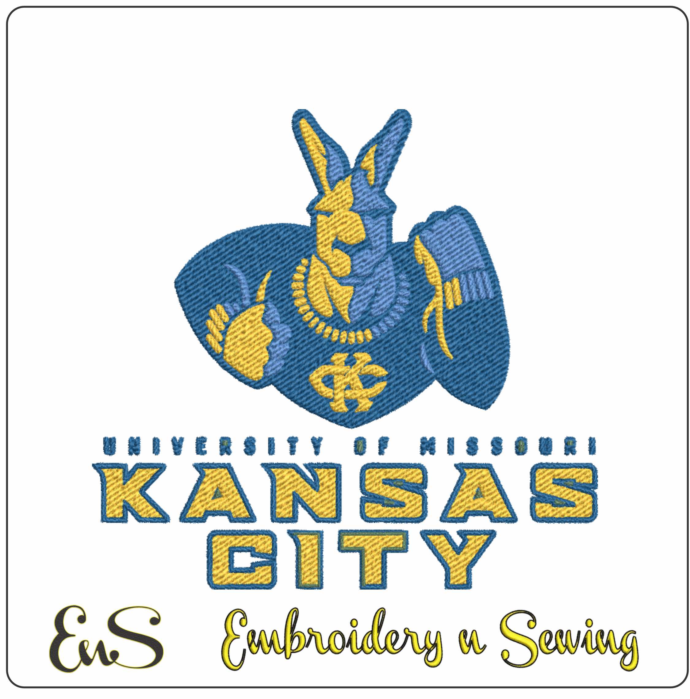 UMKC Kangaroos Logo Embroidery Design