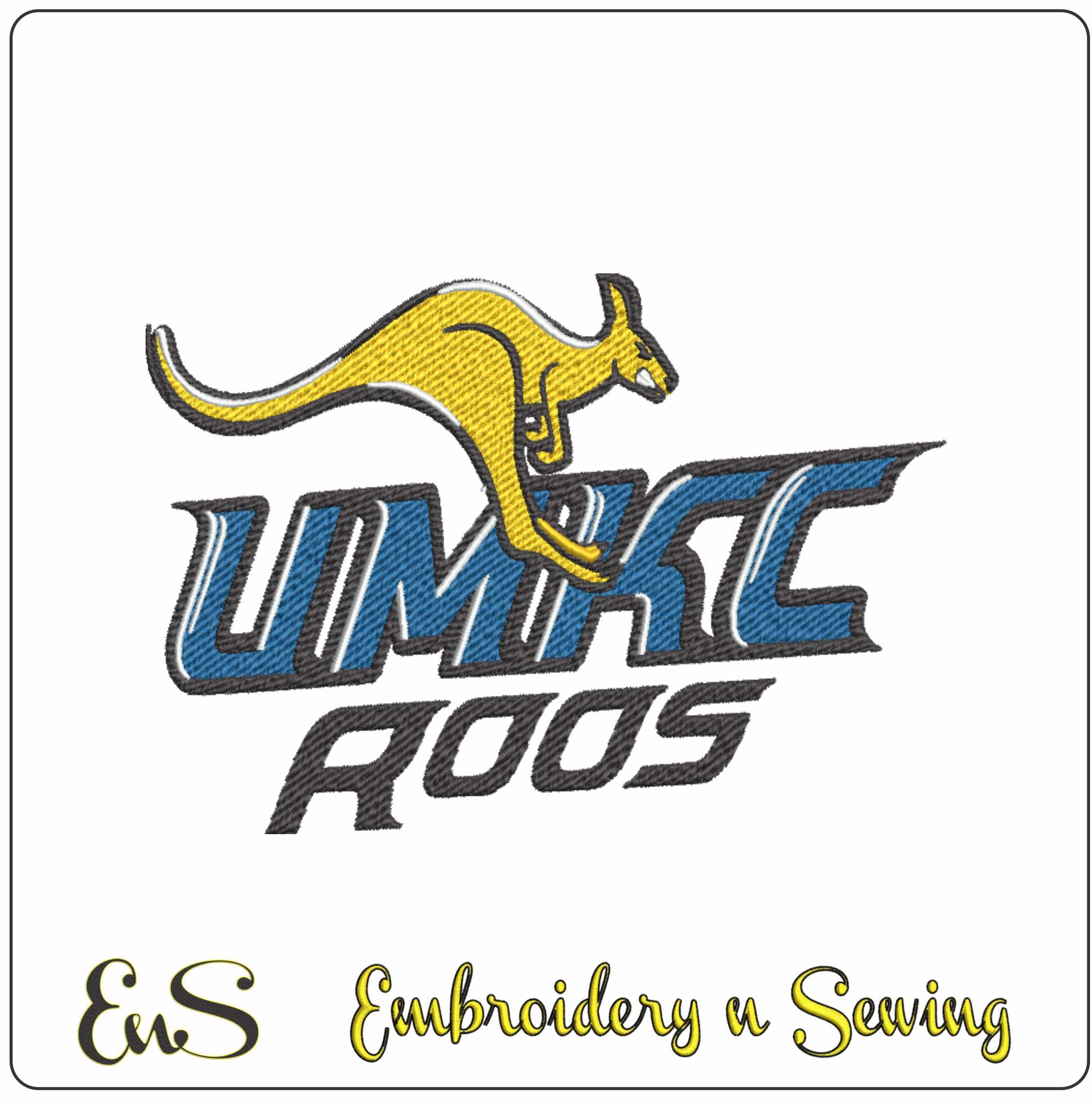 UMKC Kangaroos 2008 Logo Embroidery Design