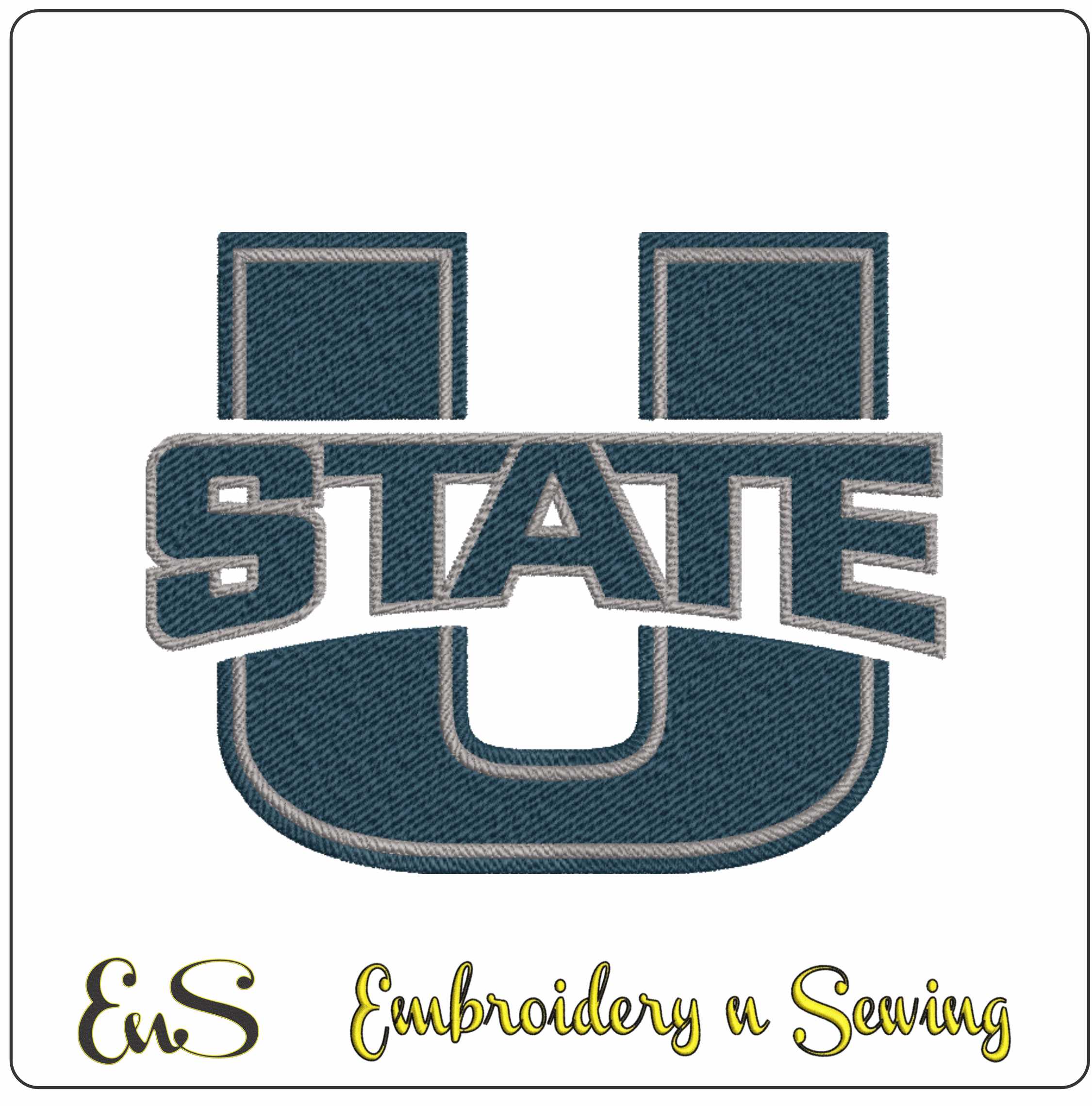 Utah State Aggies Logo Embroidery Design