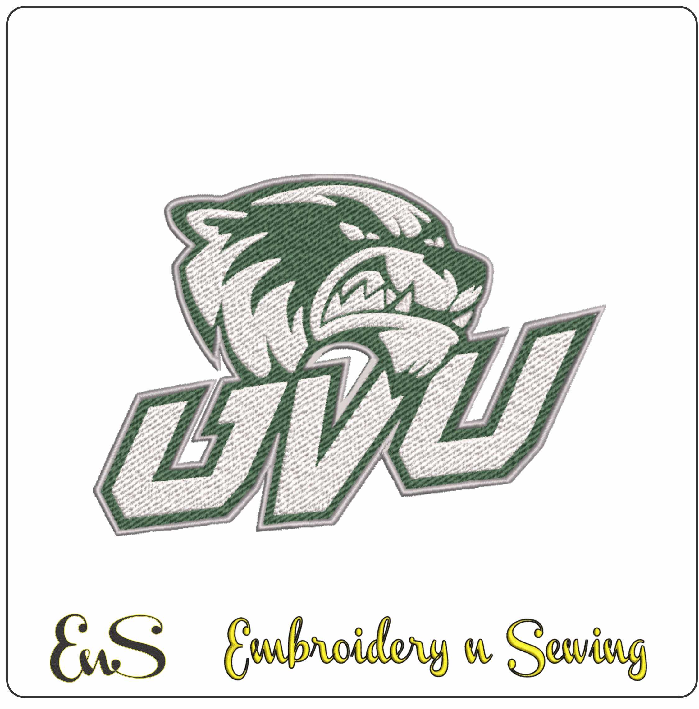 Utah Valley Wolverines UVU Logo Embroidery Design