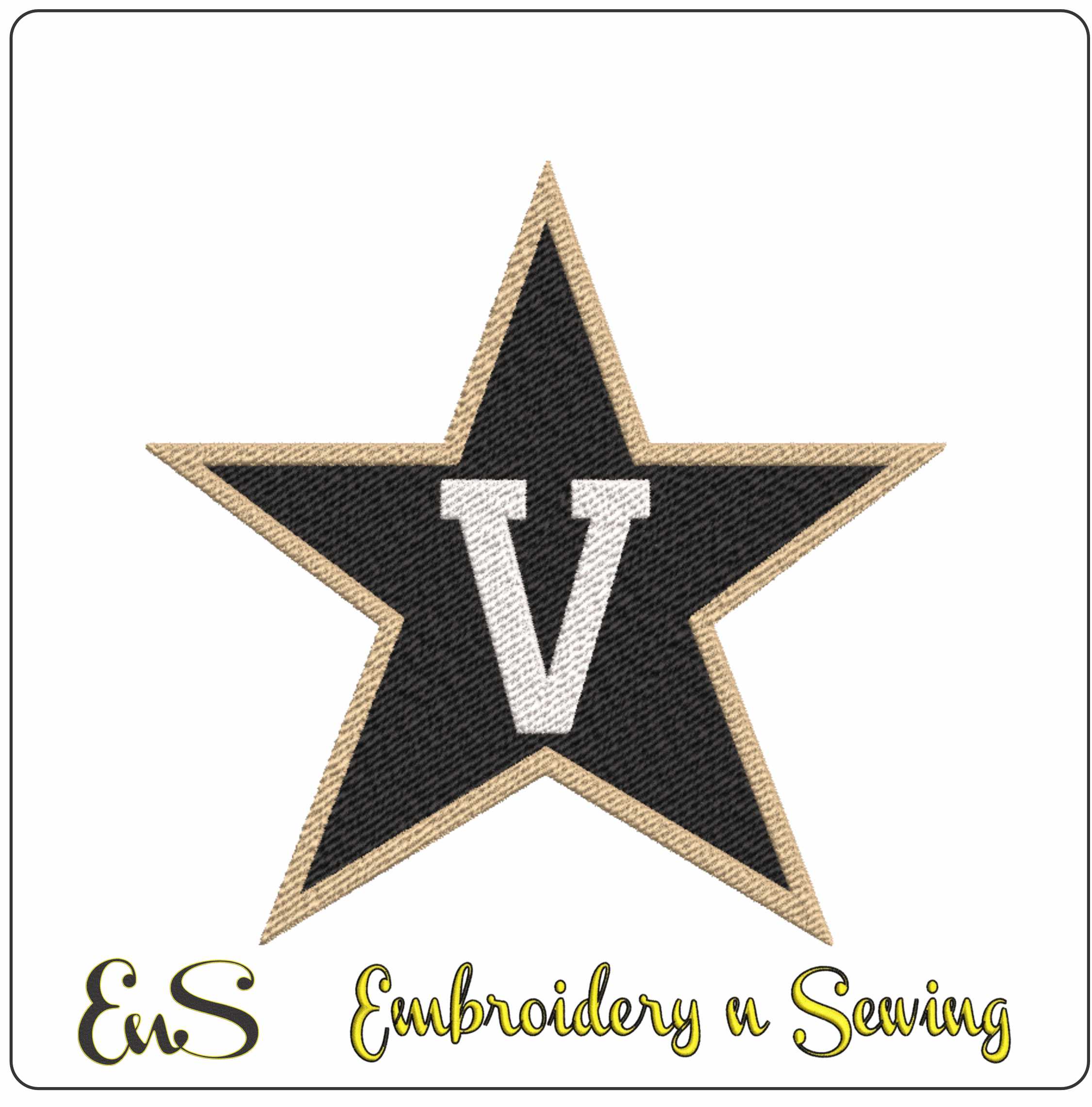 Vanderbilt Commodores 2012 Logo Embroidery Design