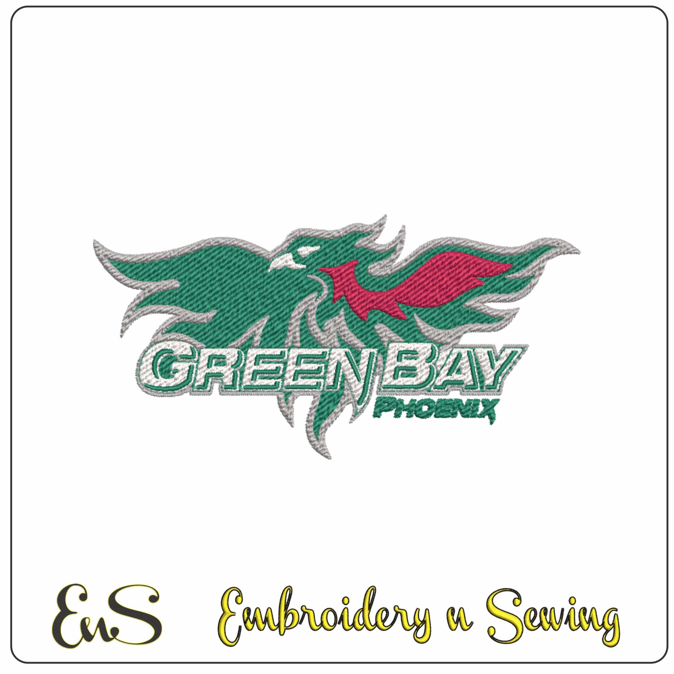 Wisconsin-Green Bay Phoenix 2007 Logo Embroidery Design