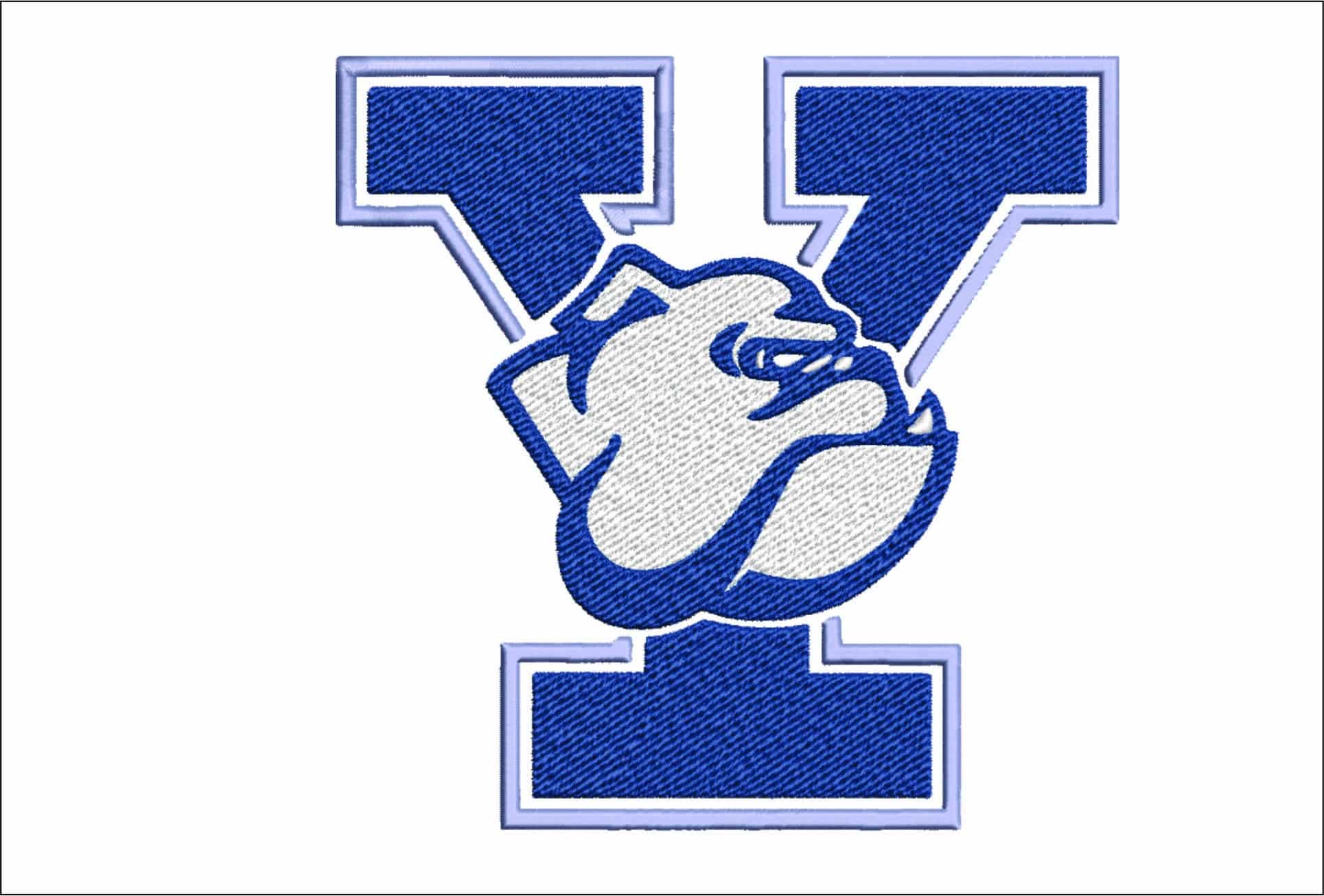 Yale Bulldogs logo 1997 embroidery design - Yale Bowl Stadium - Logo embroidery machine pattern embroidery file - instant download