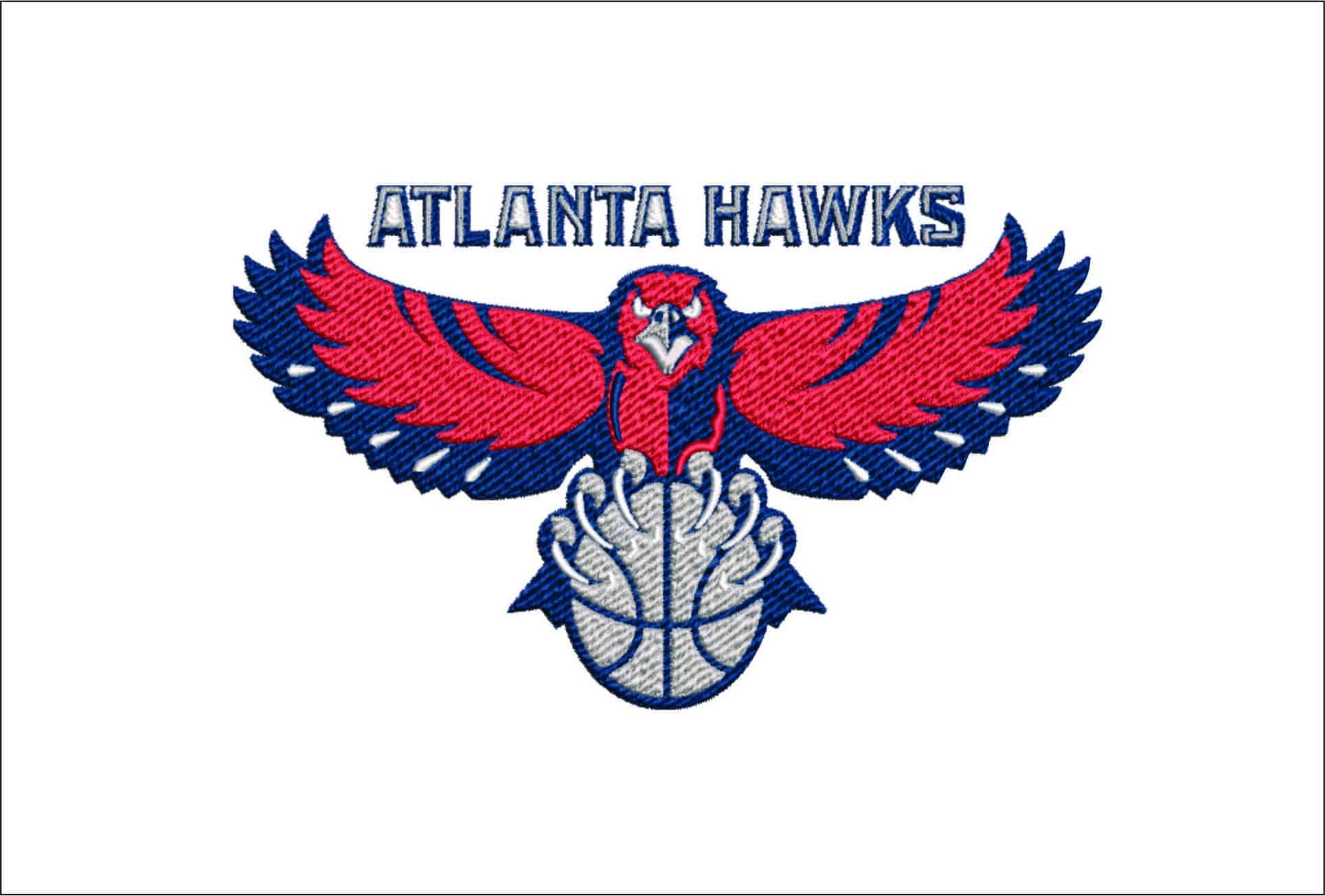 Atlanta Hawks 2007 Logo Embroidery Design