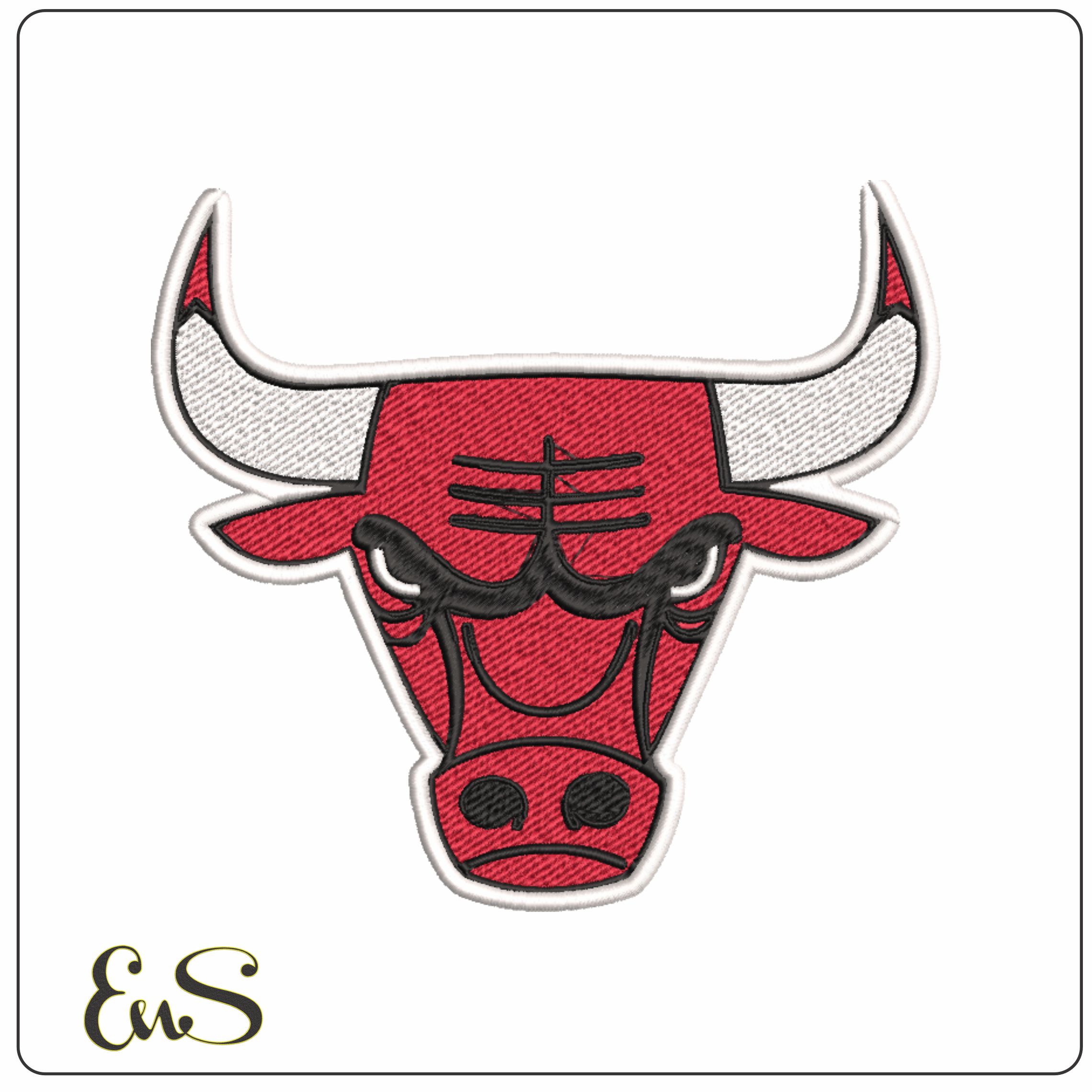 Chicago Bulls NBA Logo  embroidery design - United Center Arena- embroidery  machine pattern embroidery file - instant download