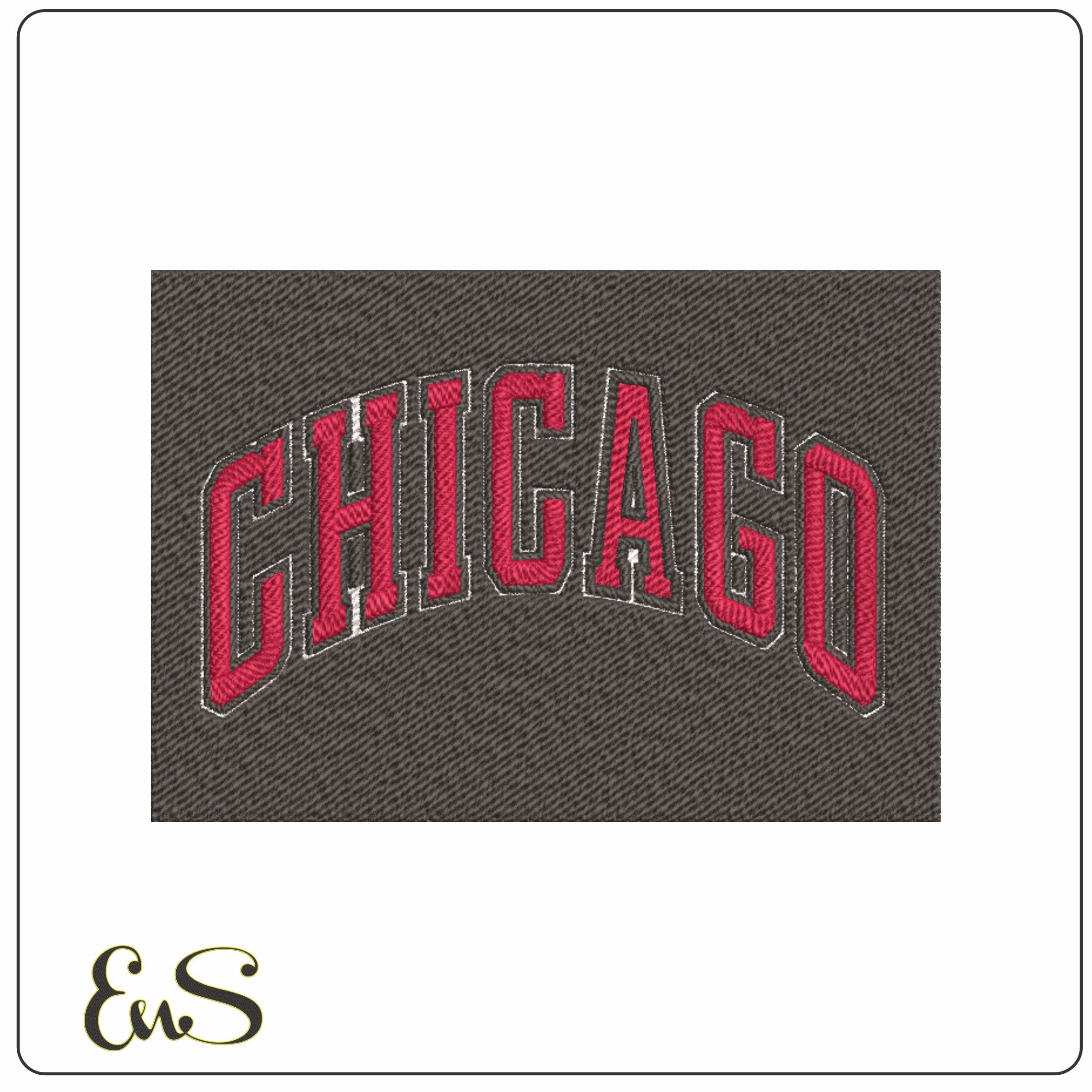 Chicago Bulls NBA Logo  embroidery design - United Center Arena- embroidery  machine pattern embroidery file - instant download