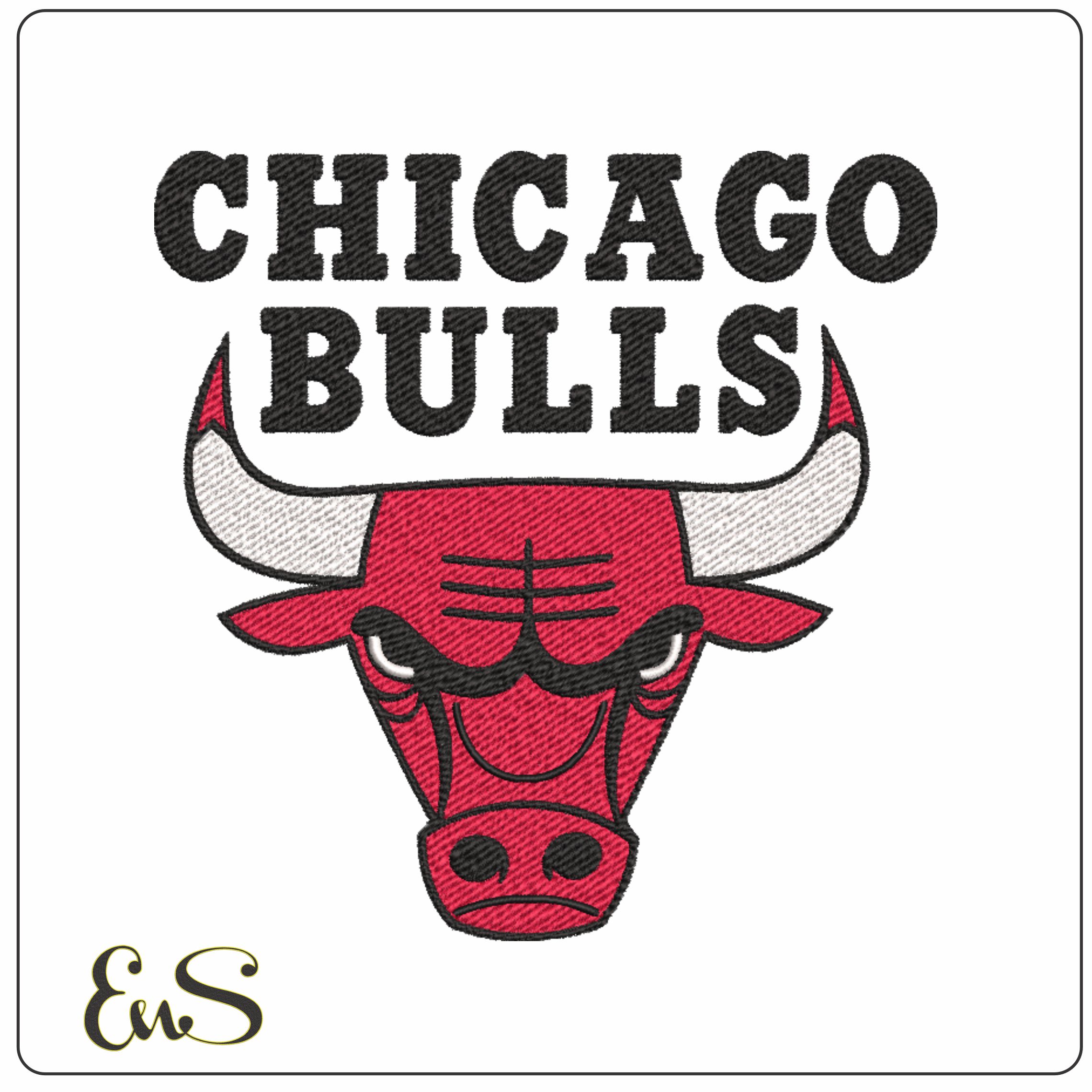 Chicago Bulls NBA Logo embroidery design - United Center Arena- embroidery machine pattern embroidery file - instant download