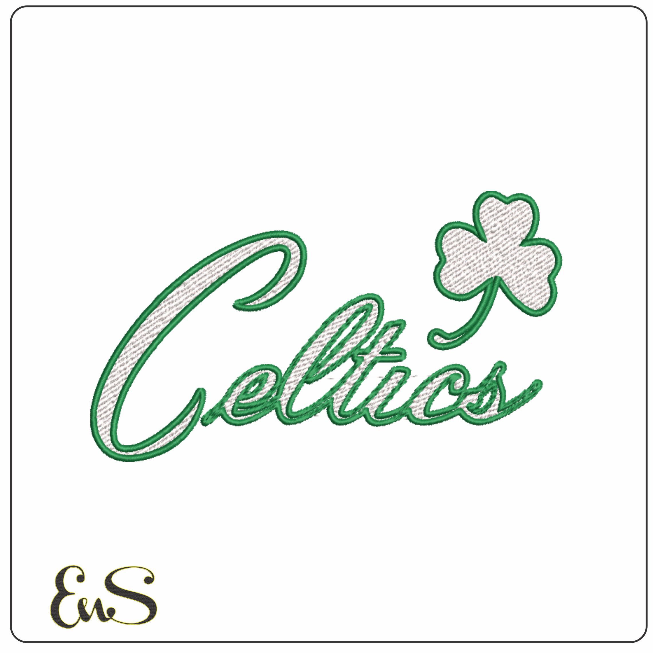 Just Celtics Full Man Green NBA Logo  embroidery design - TD Garden Arena- embroidery  machine pattern embroidery file - instant download