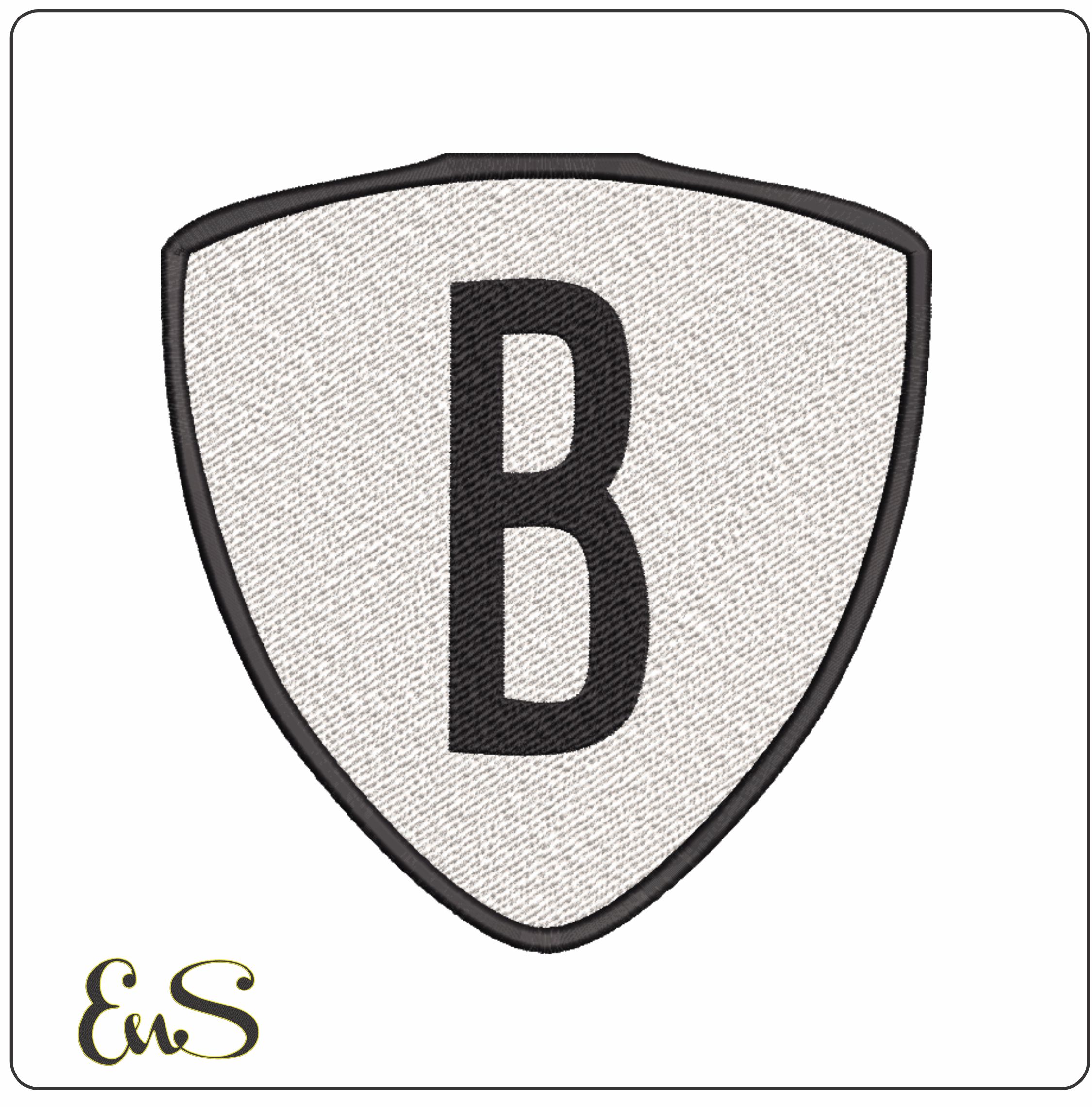 Brooklyn Nets B NBA Logo  embroidery design - Barclays Center Arena- embroidery  machine pattern embroidery file - instant download