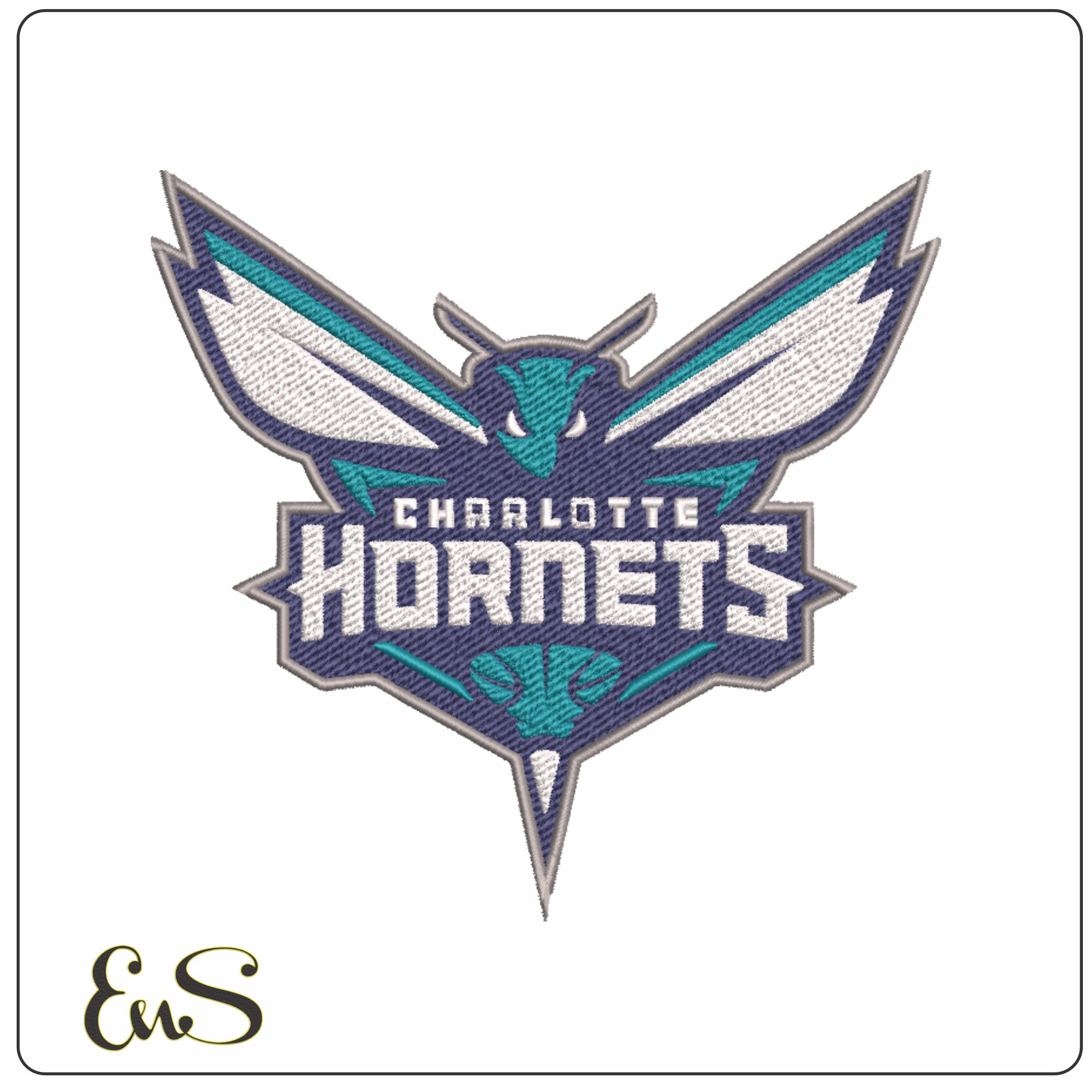 Charlotte Hornets NBA Logo embroidery design - Spectrum Center Arena- embroidery machine pattern embroidery file - instant download