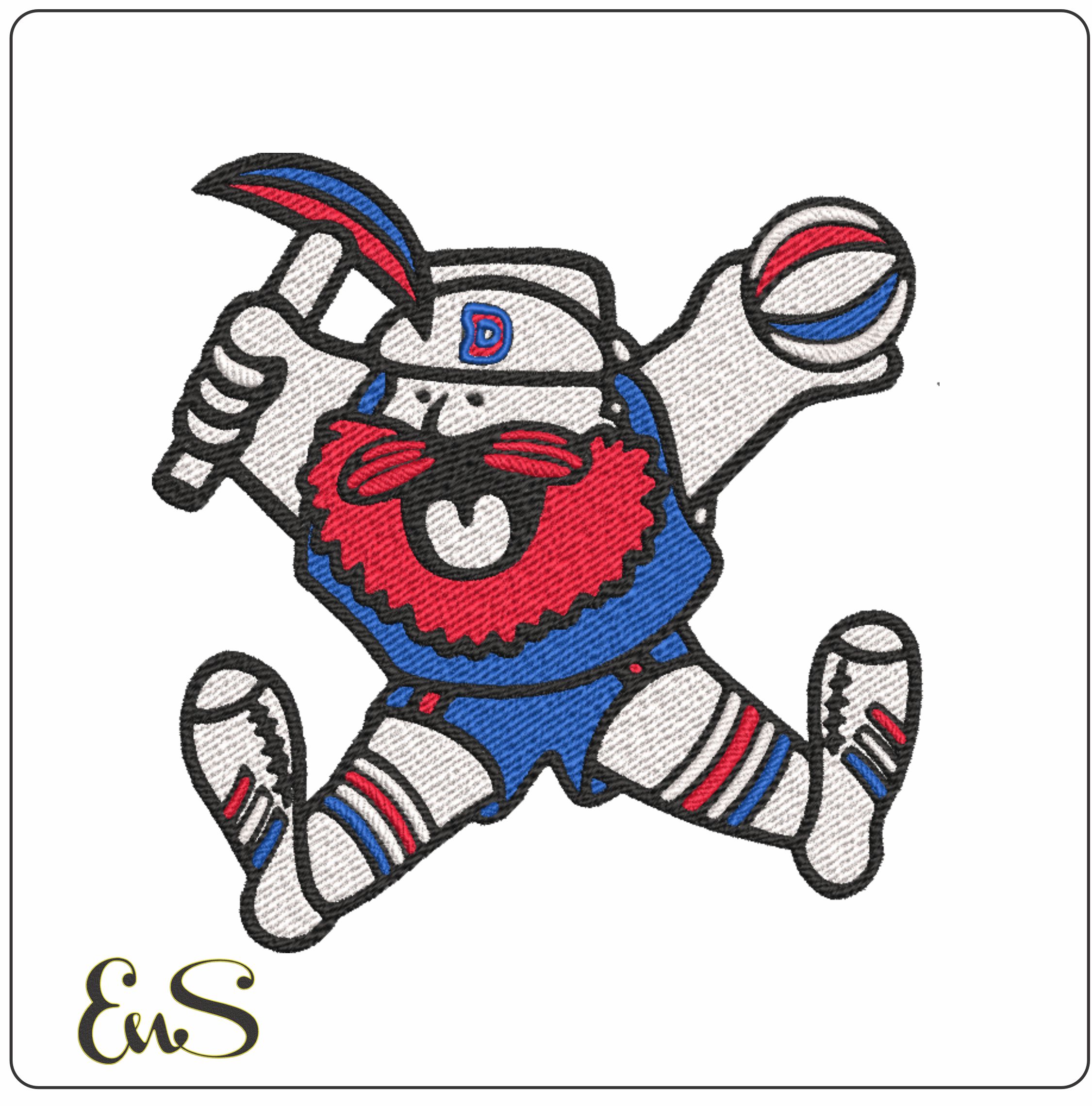 Denver Nuggets 1976 NBA Logo embroidery design - Ball Arena- embroidery machine pattern embroidery file - instant download