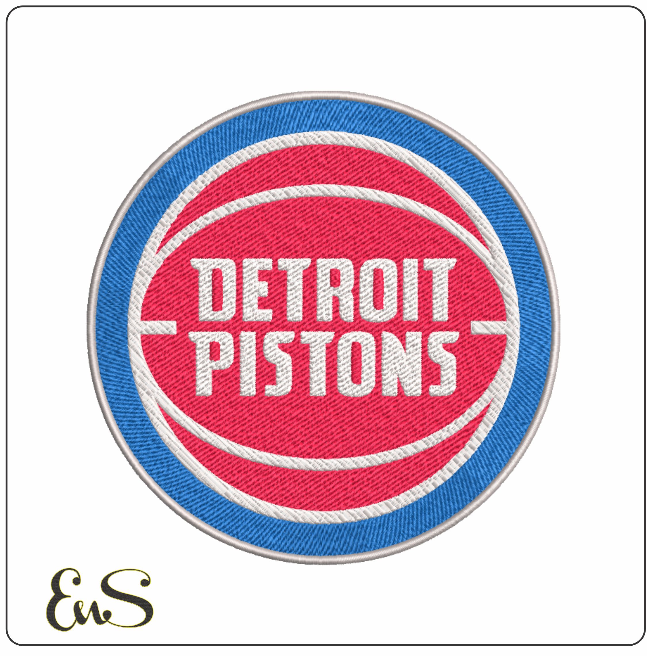 Detroit Pistons NBA Logo  embroidery design -Little Caesars Arena- embroidery  machine pattern embroidery file - instant download