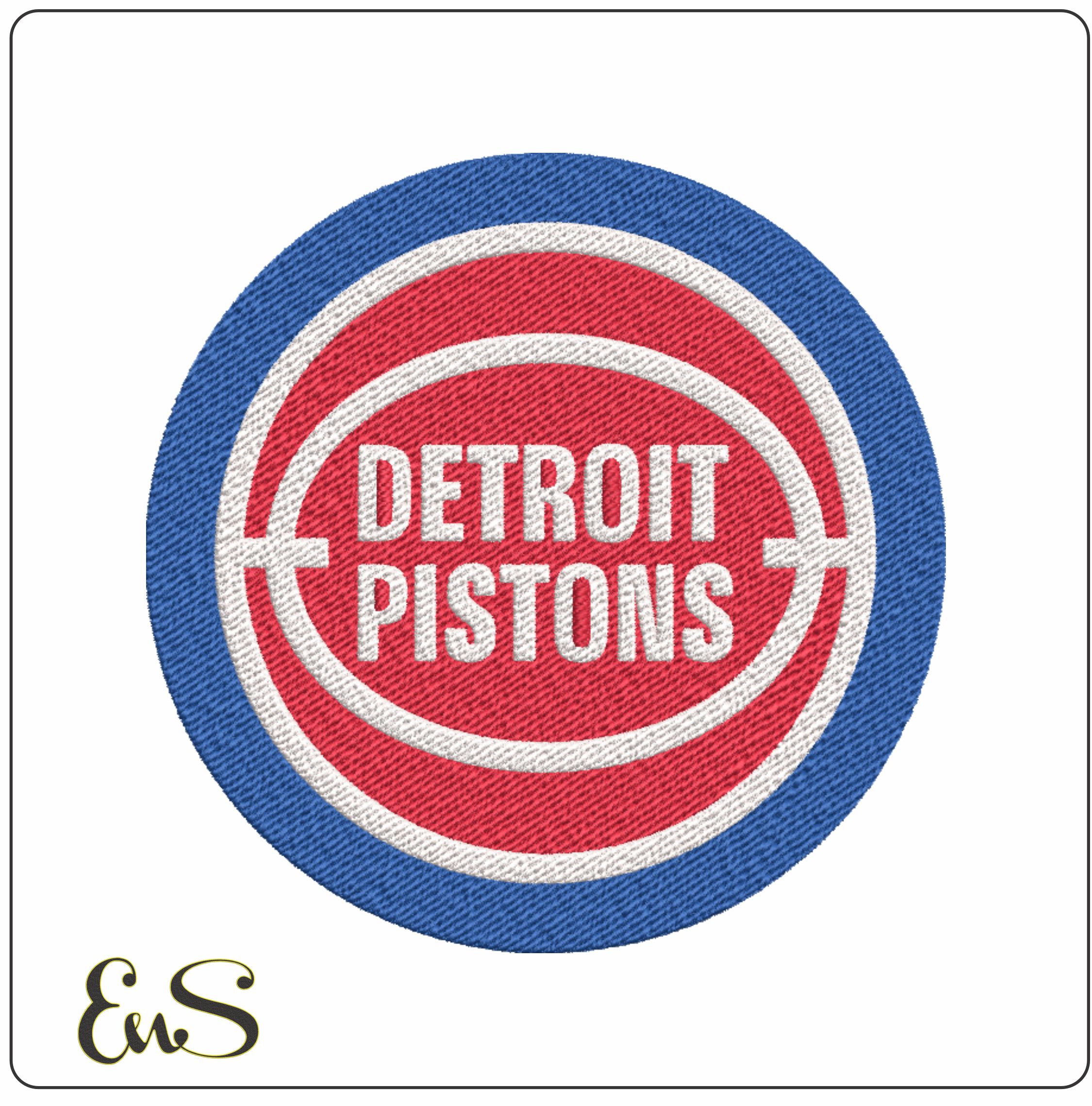 Detroit Pistons 1979 NBA Logo  embroidery design -Little Caesars Arena- embroidery  machine pattern embroidery file - instant download