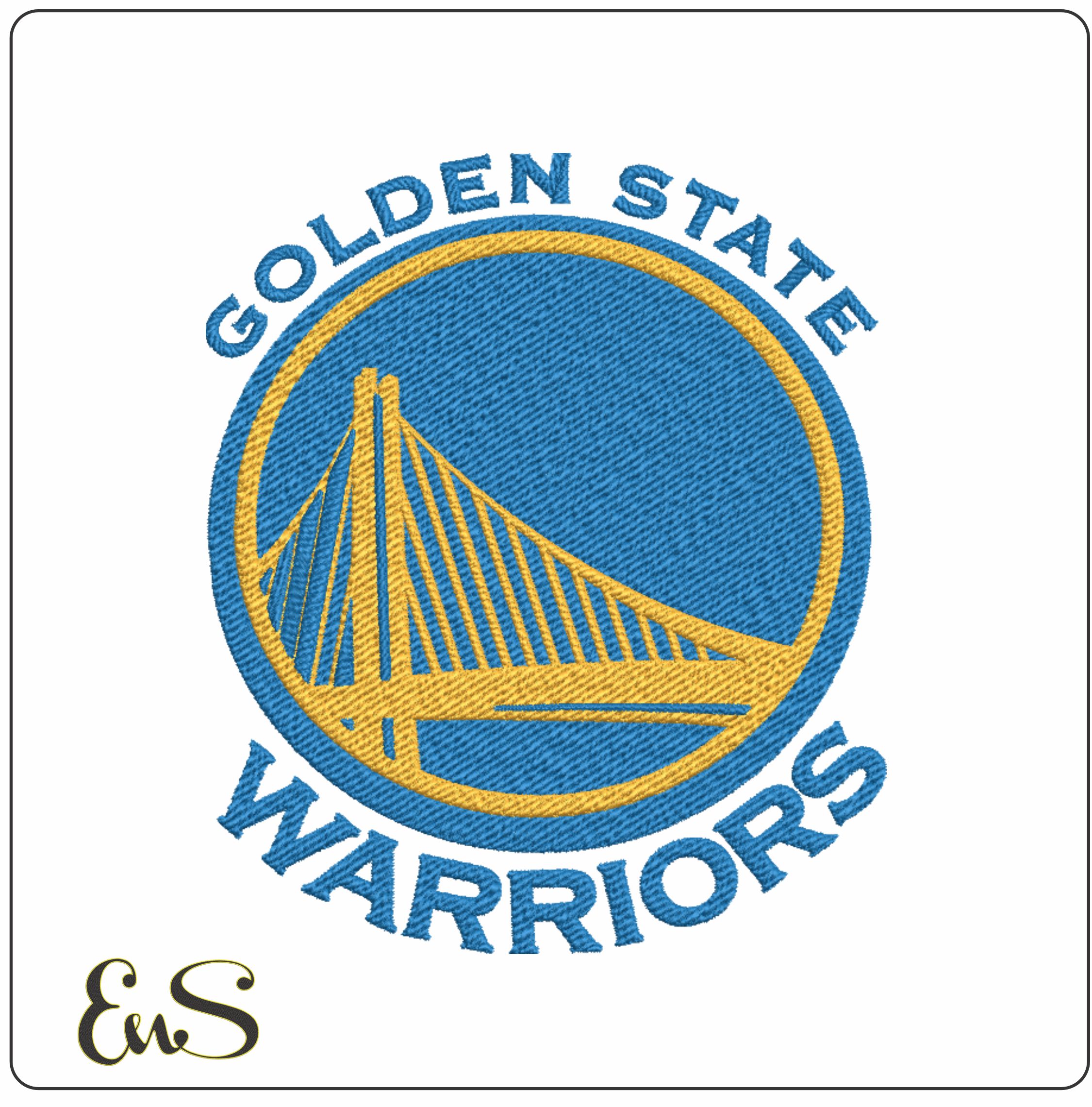 Golden State Warriors 2010 NBA Logo  embroidery design -Chase Center Arena- embroidery  machine pattern embroidery file - instant download