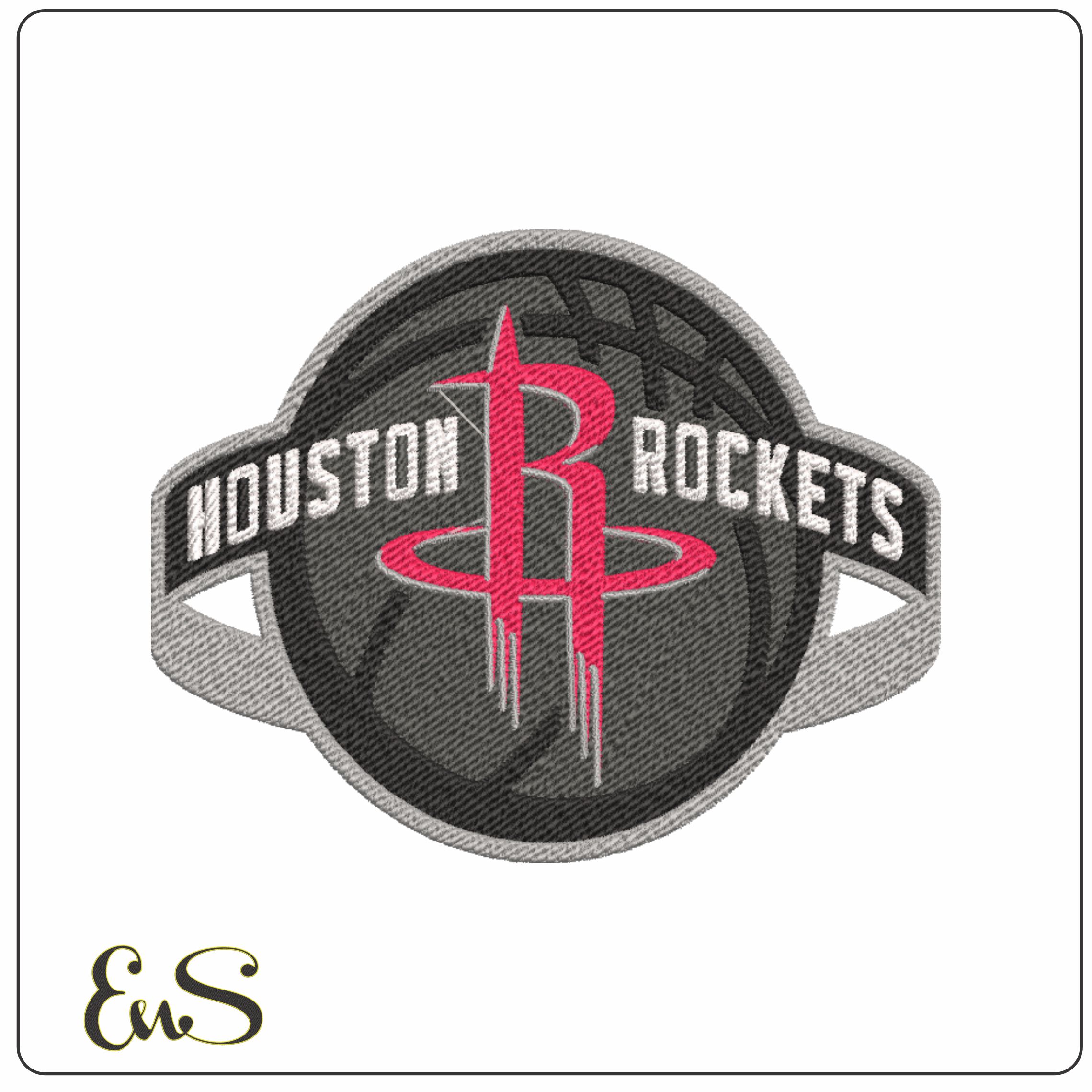 Houston Rockets NBA Logo embroidery design -Toyota Center Arena- embroidery machine pattern embroidery file - instant download