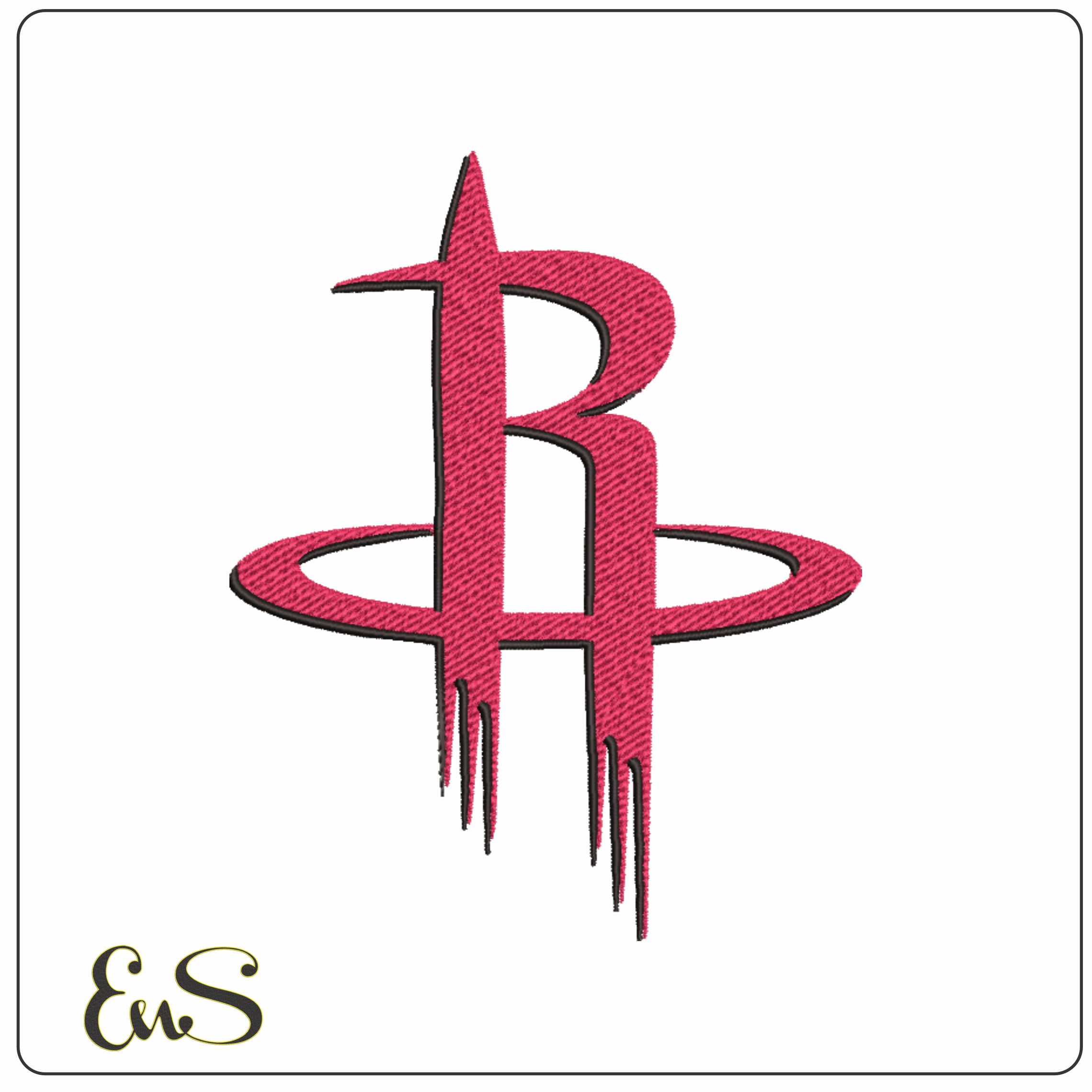 Houston Rockets Color NBA Logo embroidery design -Toyota Center Arena- embroidery machine pattern embroidery file - instant download