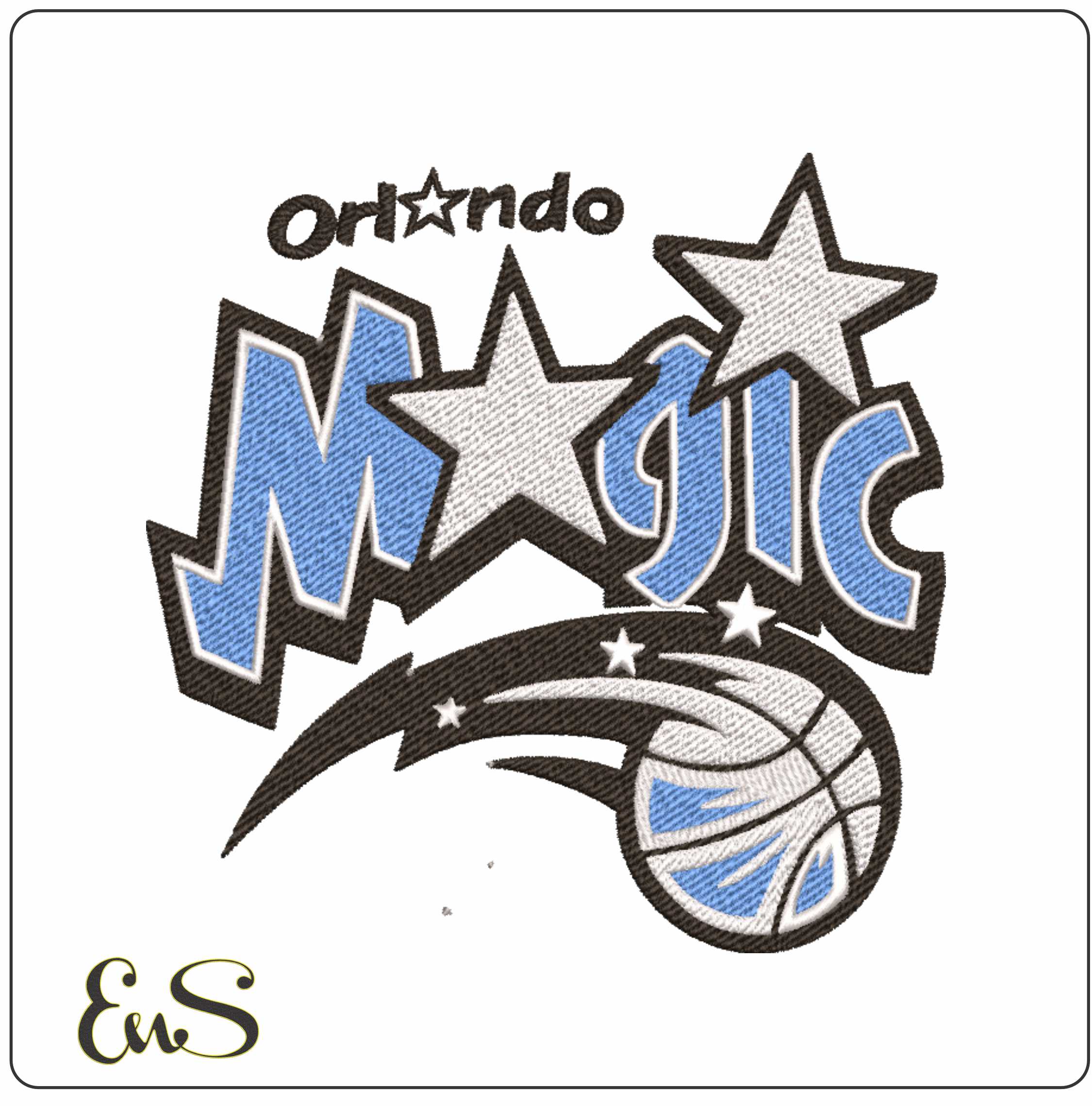 Orlando Magic NBA Logo  embroidery design -Kia Center Arena- embroidery  machine pattern embroidery file - instant download