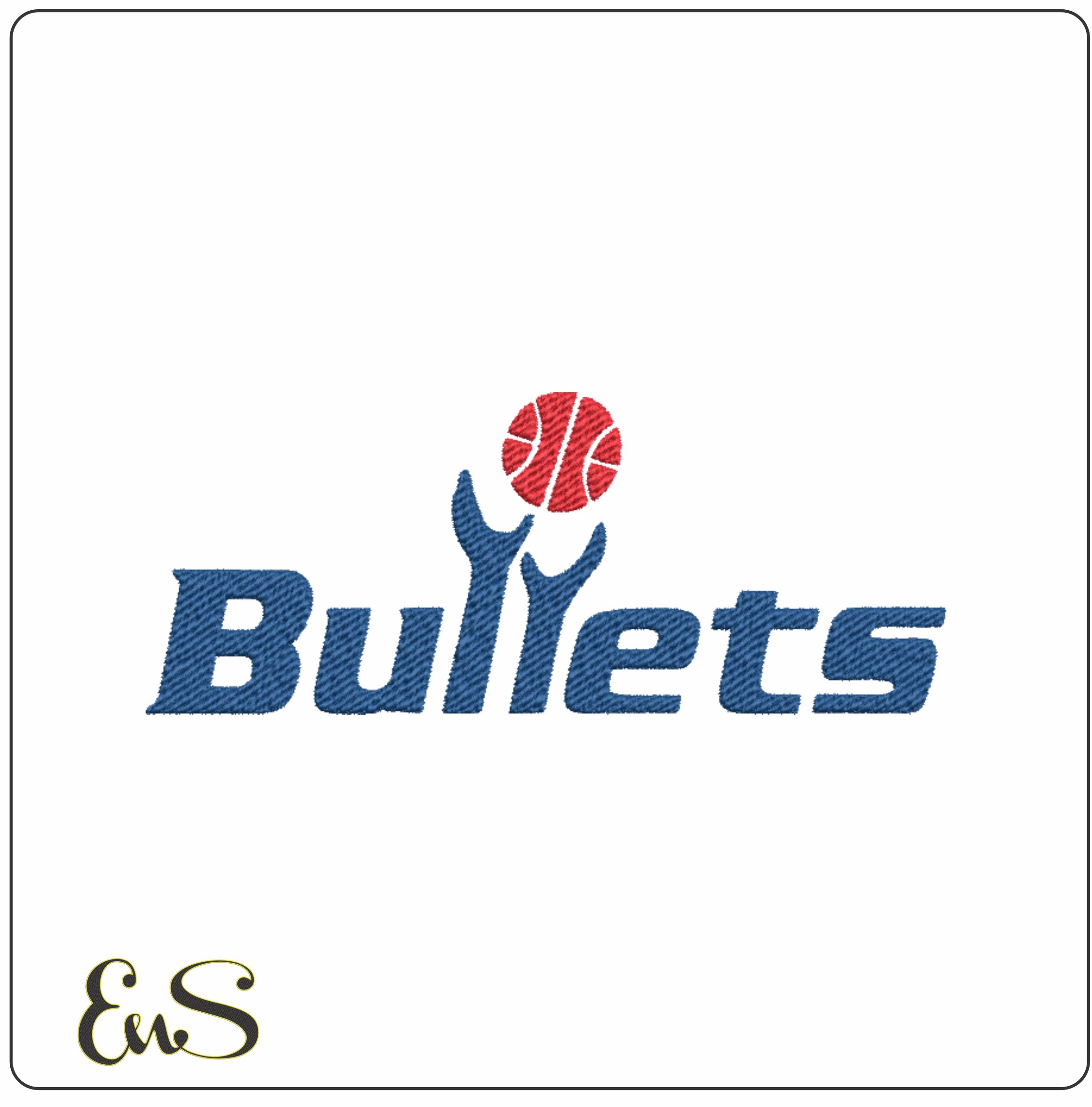Baltimore Bullets NBA Logo  embroidery design -Baltimore Coliseum Arena- embroidery  machine pattern embroidery file - instant download