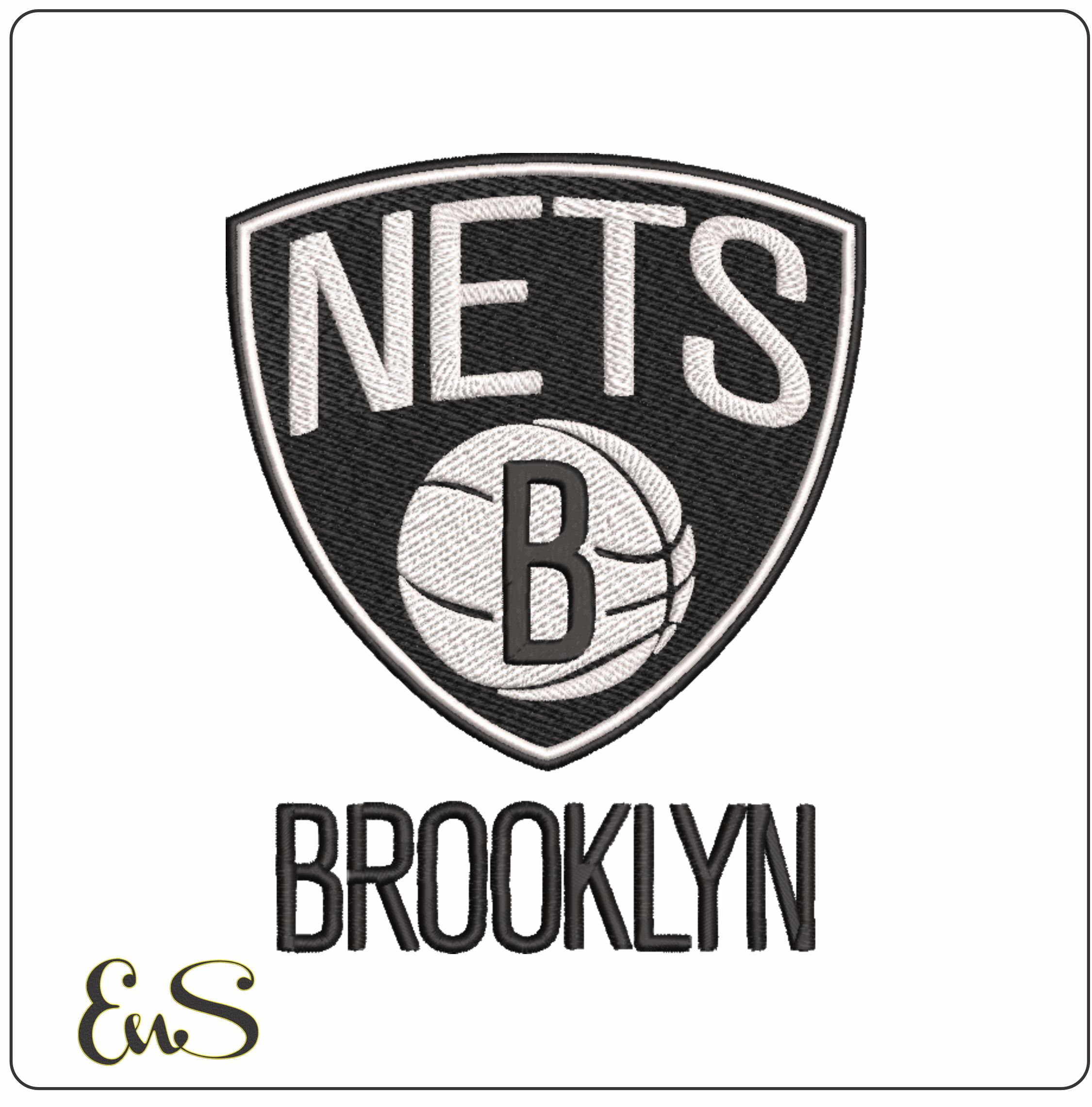 Brooklyn Nets NBA Logo  embroidery design -Barclays Center Arena- embroidery  machine pattern embroidery file - instant download