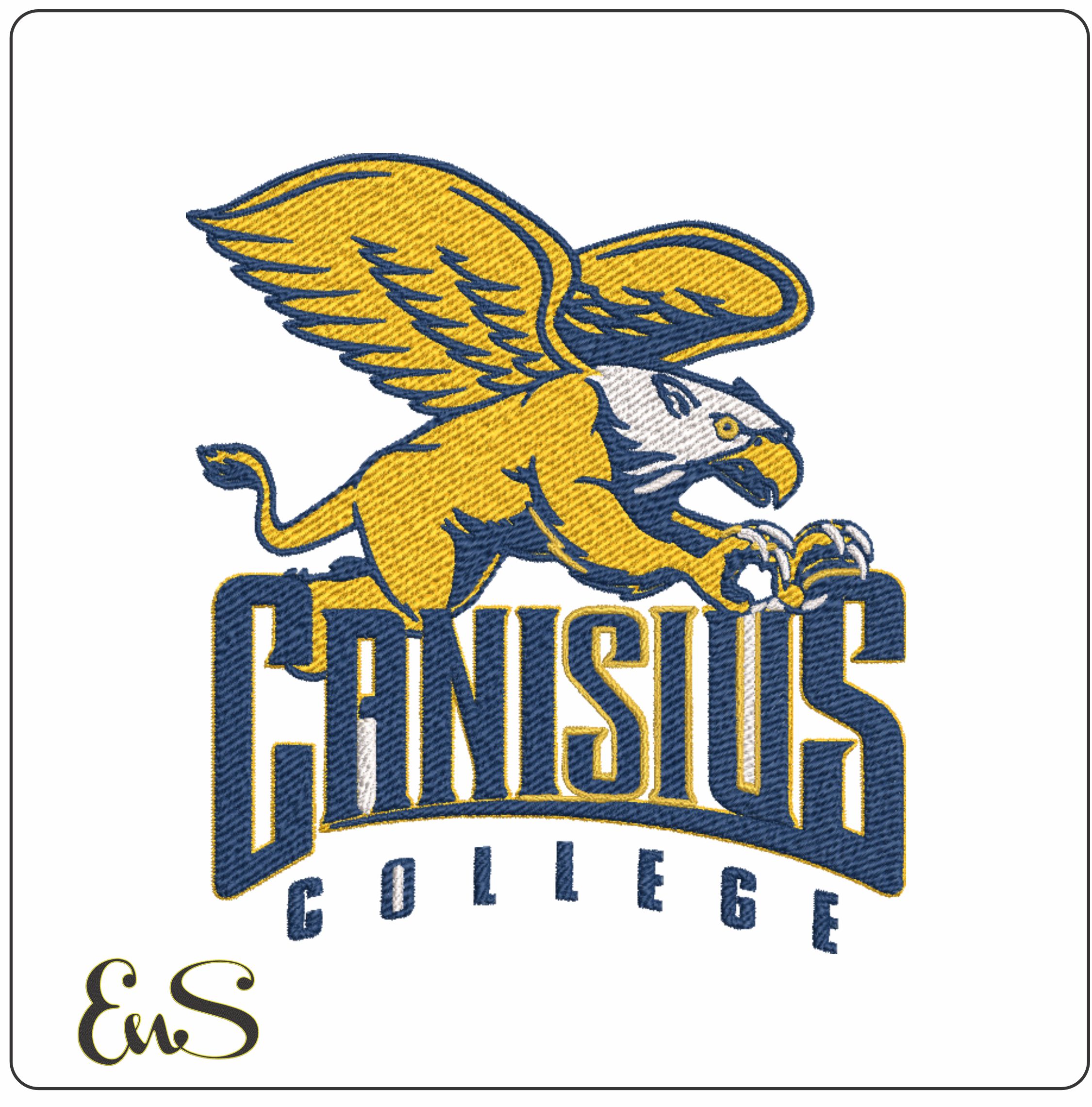 Canisius Golden Griffins Logo Embroidery Design